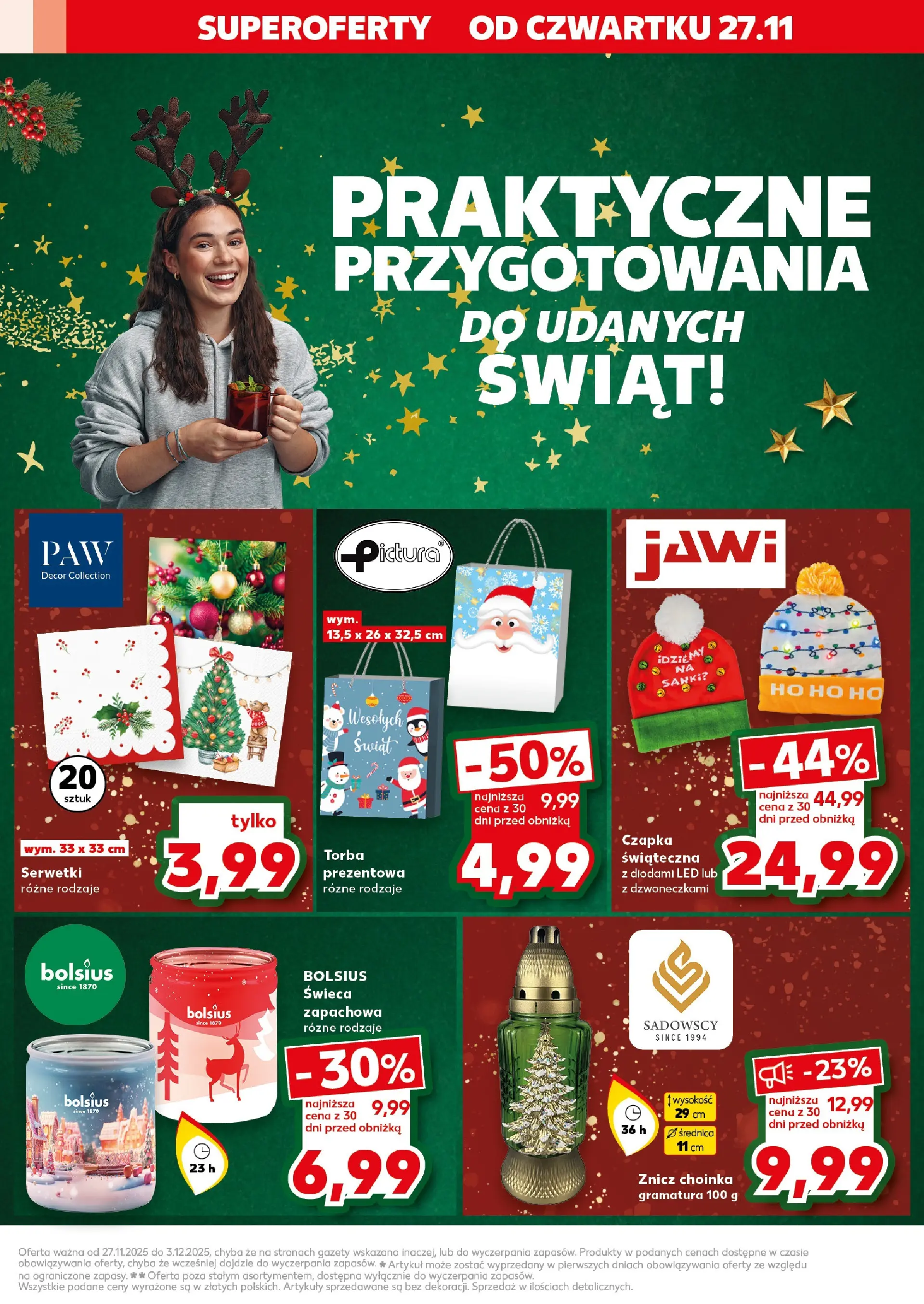Kaufland gazetka od 27.11.2025 - od jutra PDF | Strona: 61 | Produkty: Choinka, Czapka, Torba