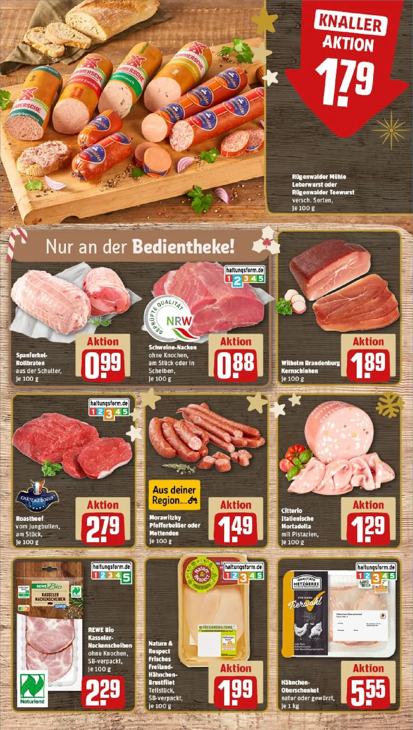 REWE Prospekt ab 01.12.2025 zum Blättern » Angebote | Seite: 12 | Produkte: Hahnchen, Käse, Gyros, Hahnchenbrust
