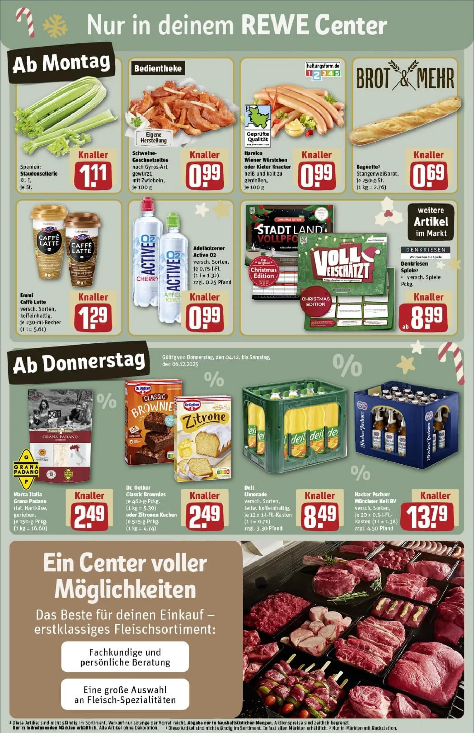 REWE Prospekt ab 01.12.2025 zum Blättern » Angebote | Seite: 5 | Produkte: Merci, Butter, Smarties, Schogetten
