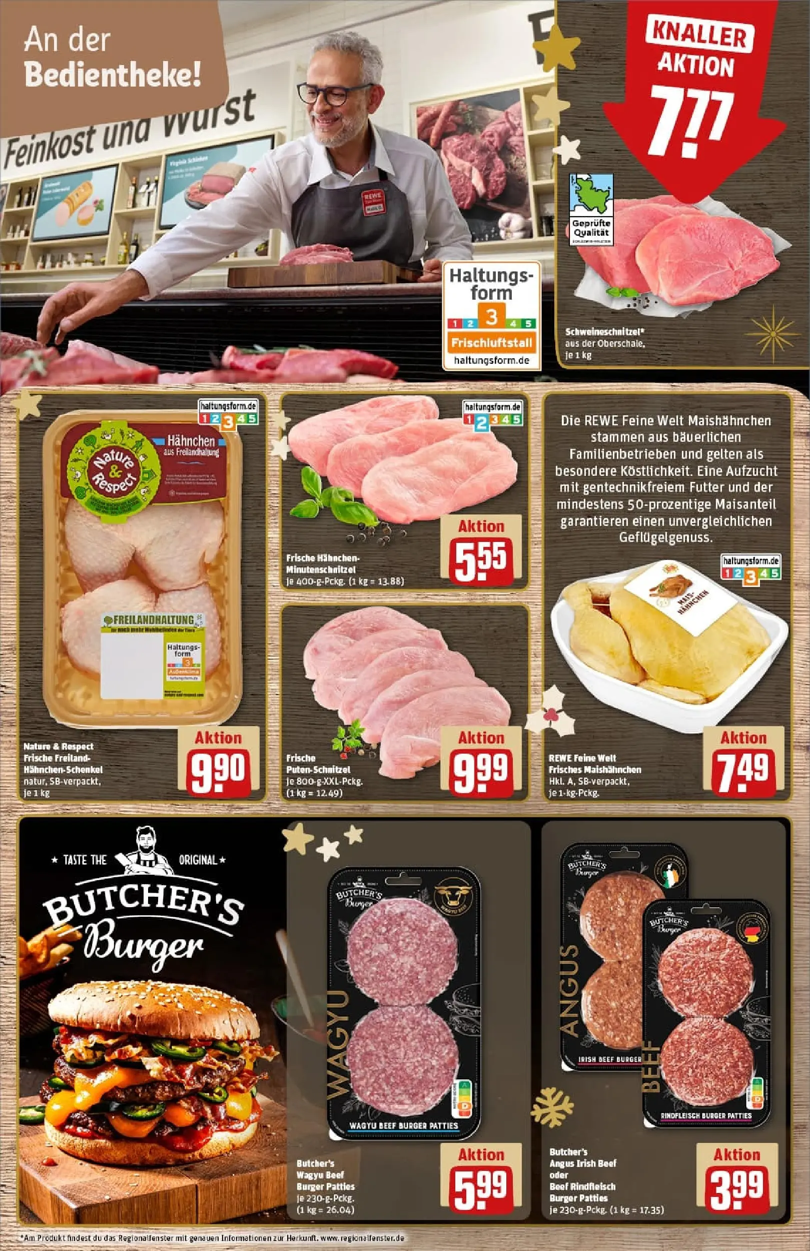 REWE Prospekt ab 01.12.2025 zum Blättern » Angebote | Seite: 12 | Produkte: Mühle, Hahnchen, Baguette