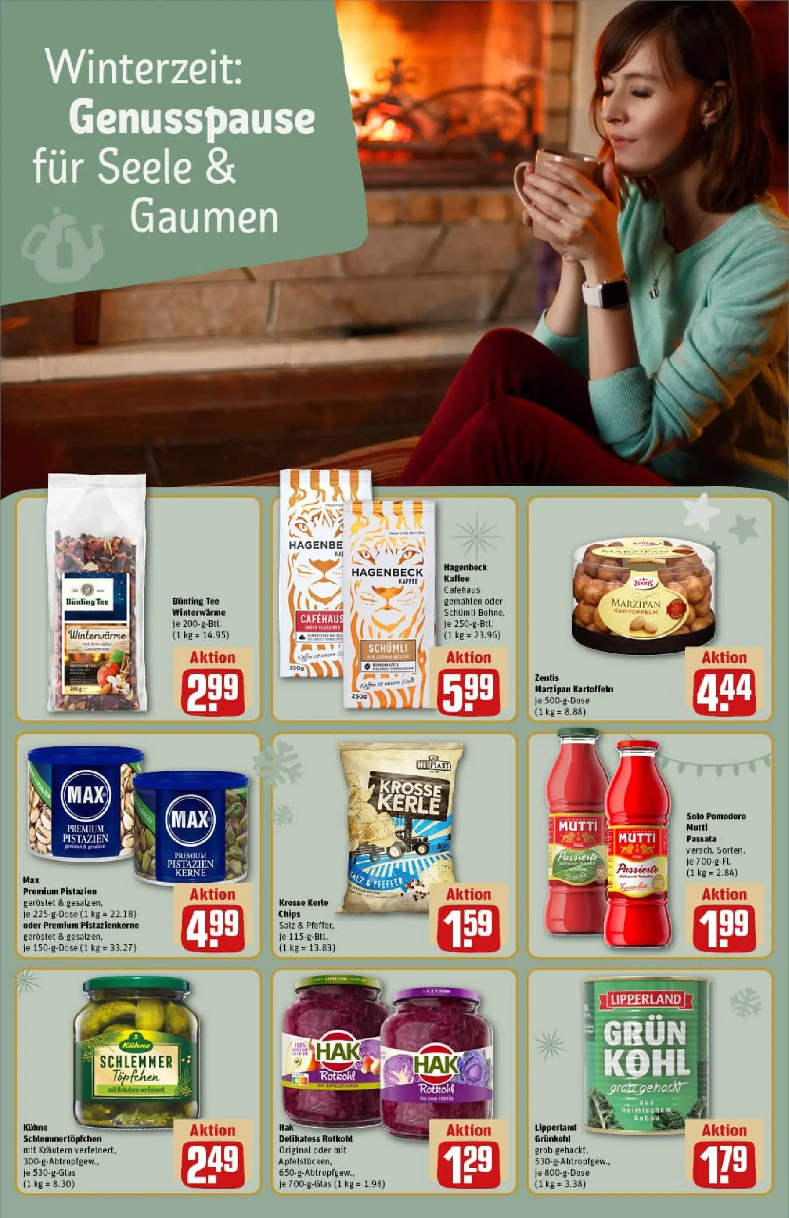 REWE Prospekt ab 01.12.2025 zum Blättern » Angebote | Seite: 20 | Produkte: YFood, Fisch, Alpro, Zucker