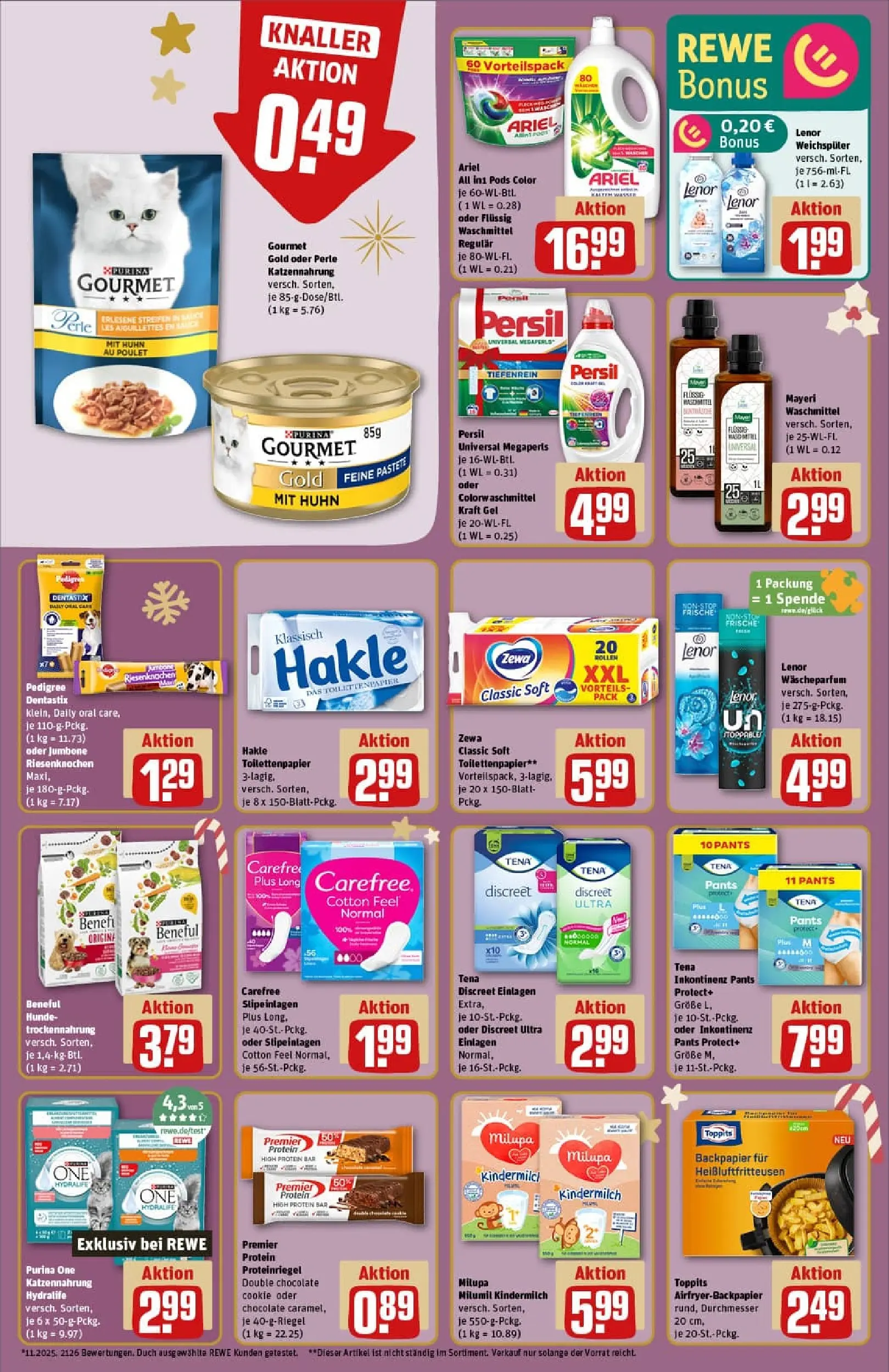 REWE Prospekt ab 01.12.2025 zum Blättern » Angebote | Seite: 38 | Produkte: Spiel, Leggings, Strumpfhose, Video