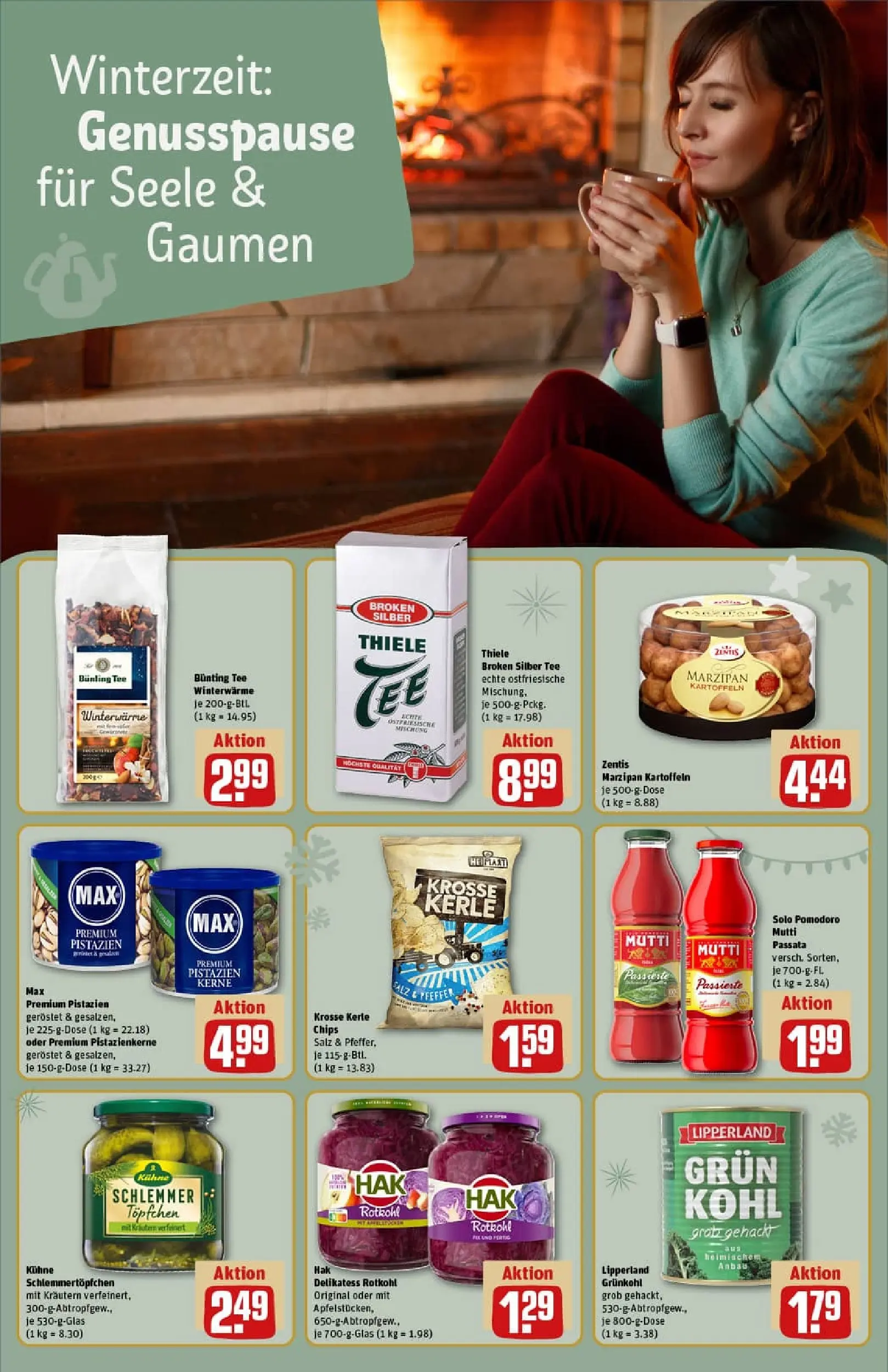 REWE Prospekt ab 01.12.2025 zum Blättern » Angebote | Seite: 20 | Produkte: YFood, Fisch, Kartoffeln, Kuchen