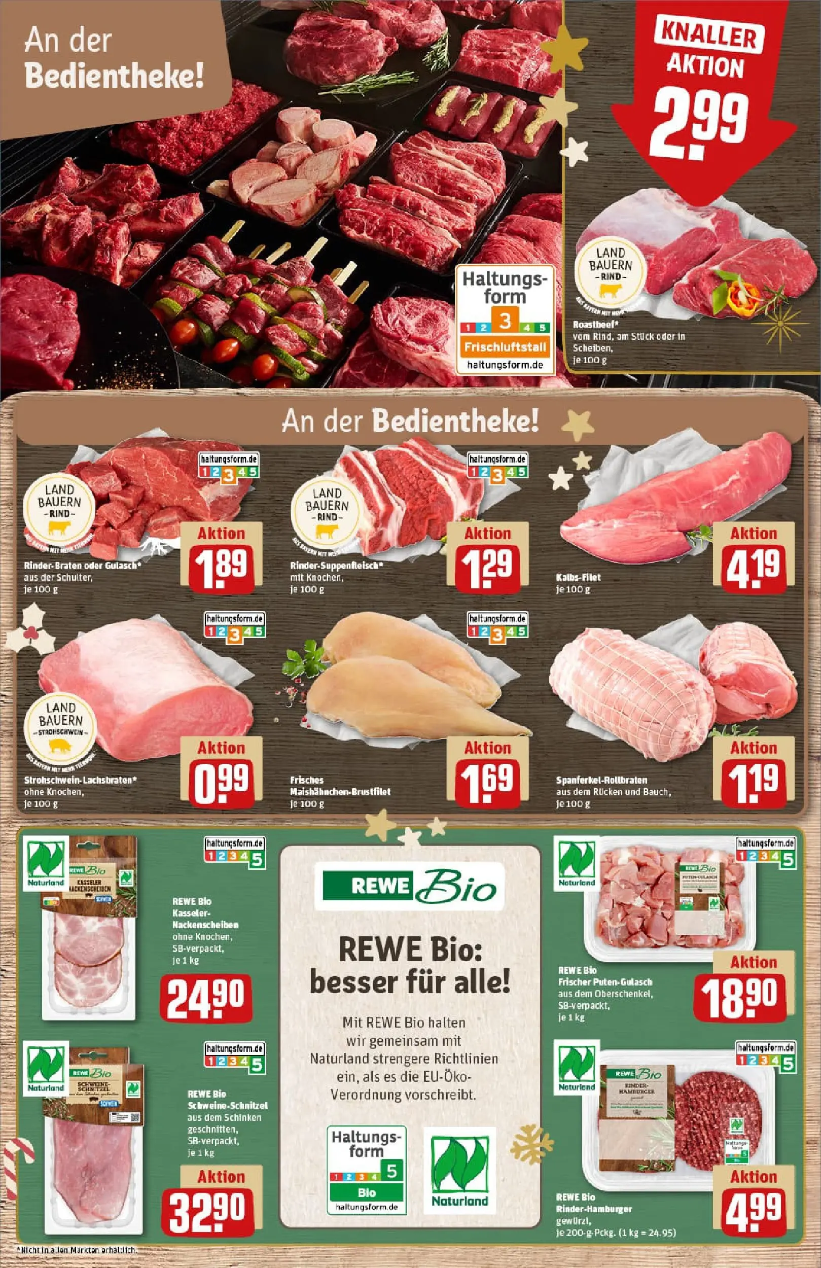 REWE Prospekt ab 01.12.2025 zum Blättern » Angebote | Seite: 11 | Produkte: Schnitzel, Gulasch, Schinken