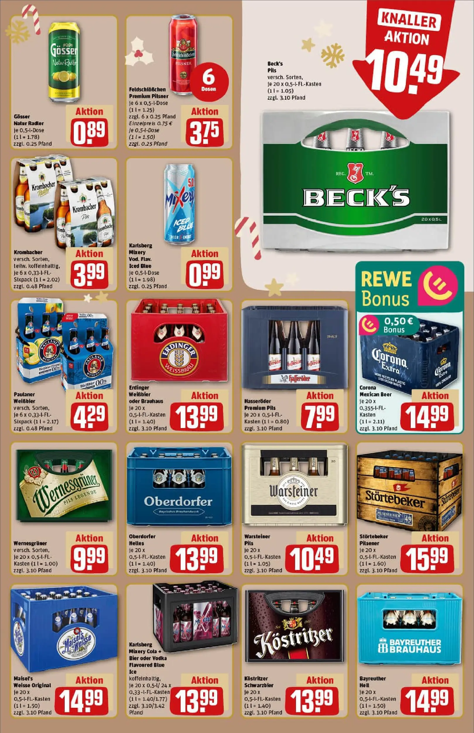 REWE Prospekt ab 01.12.2025 zum Blättern » Angebote | Seite: 21 | Produkte: Erdinger, Kostritzer, Vodka, Hasseröder