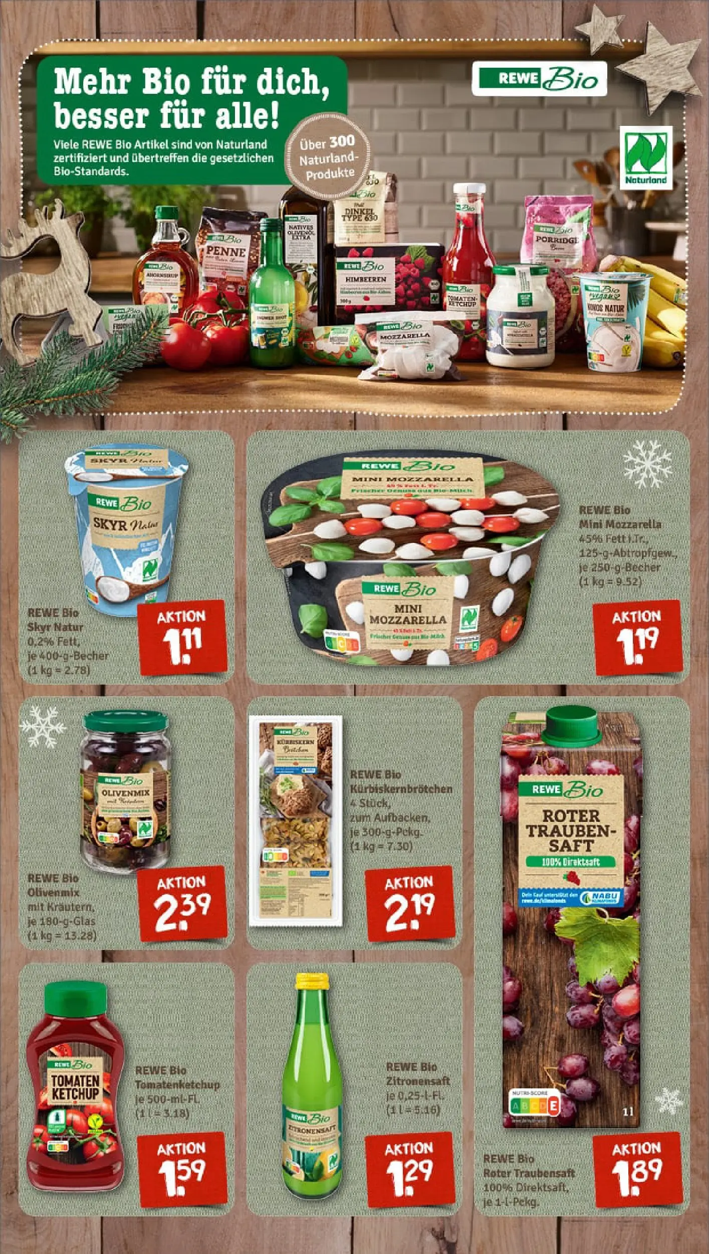 REWE Prospekt ab 01.12.2025 zum Blättern » Angebote | Seite: 7 | Produkte: Himbeeren, Skyr, Saft, Ketchup