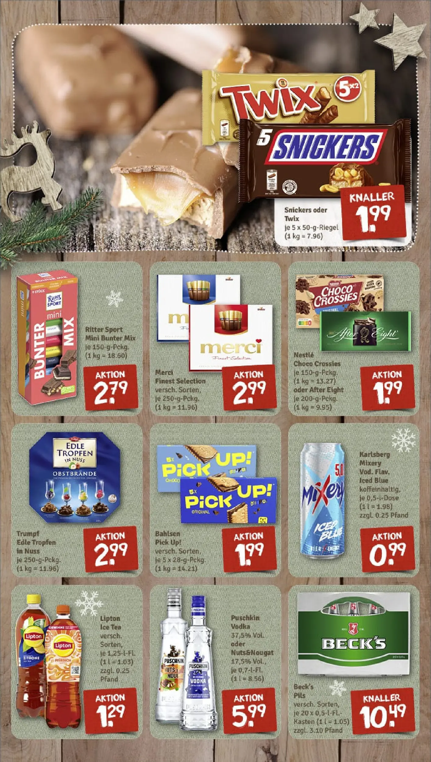 REWE Prospekt ab 01.12.2025 zum Blättern » Angebote | Seite: 7 | Produkte: Merci, Pils, Twix, Zitrone