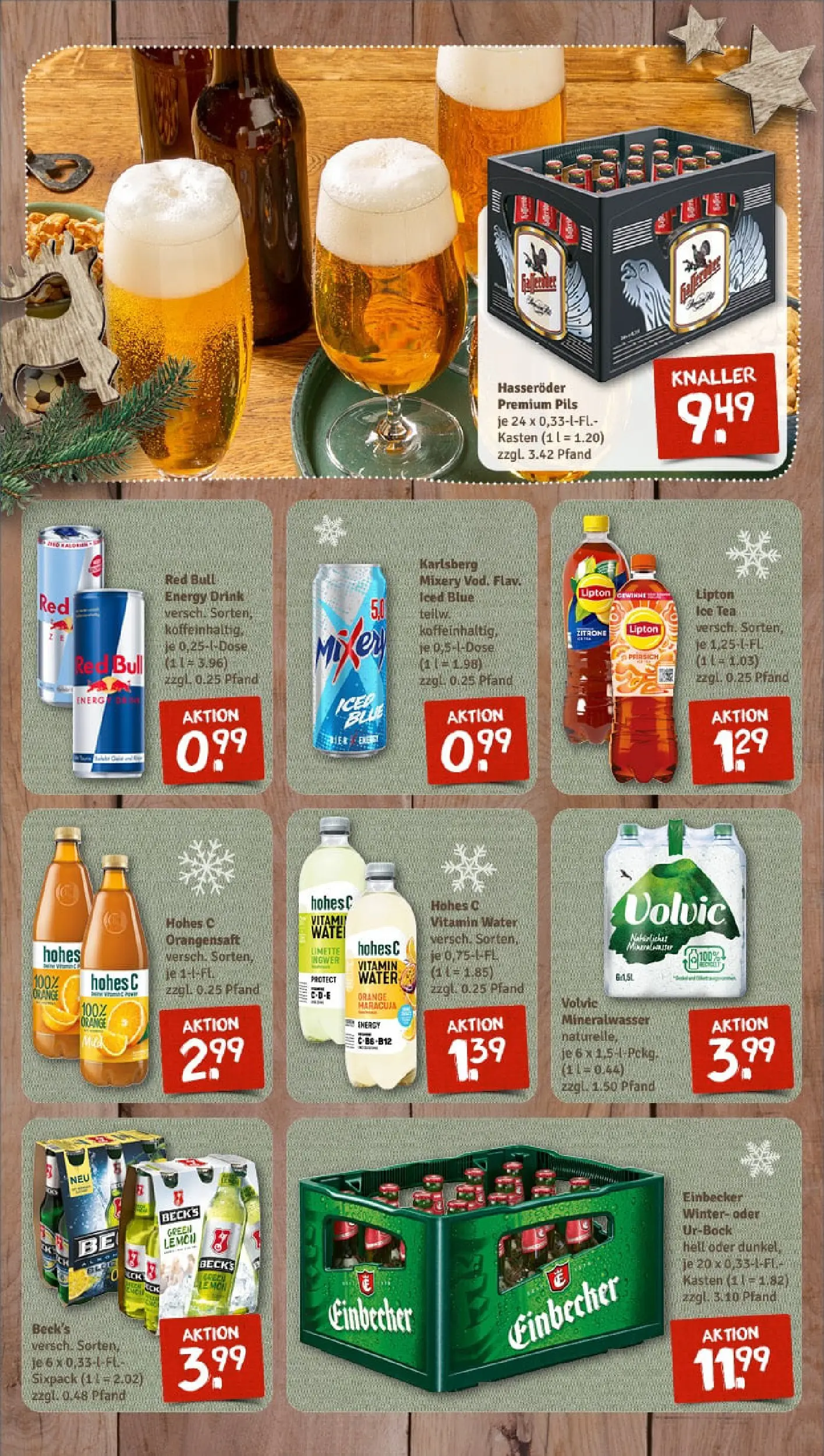 REWE Prospekt ab 01.12.2025 zum Blättern » Angebote | Seite: 11 | Produkte: Pils, Orangensaft, Zitrone, Hasseröder