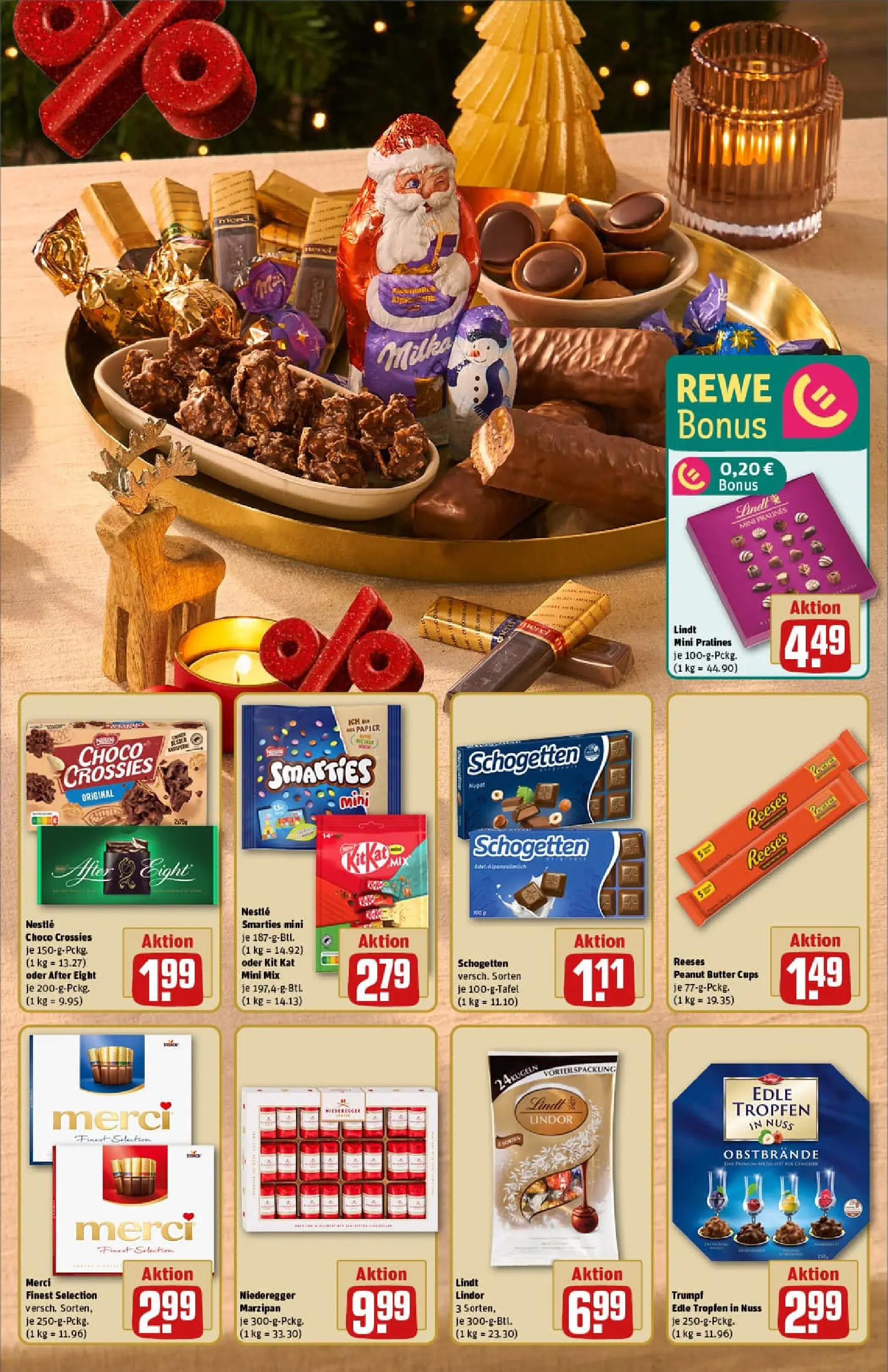 REWE Prospekt ab 01.12.2025 zum Blättern » Angebote | Seite: 5 | Produkte: Merci, Butter, Schogetten, Lindt