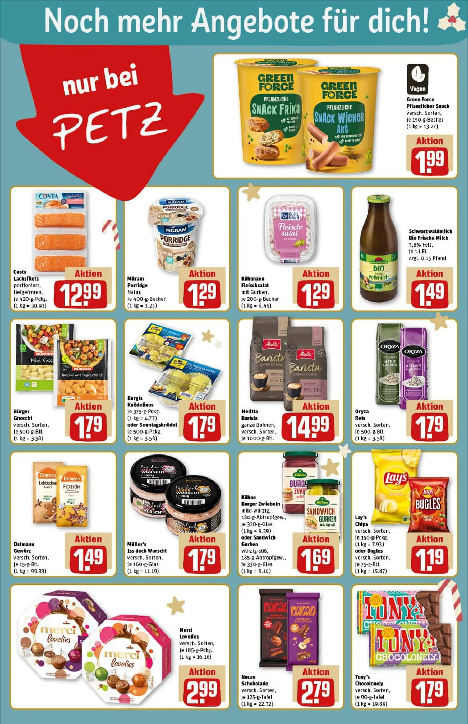 REWE Prospekt ab 01.12.2025 zum Blättern » Angebote | Seite: 14 | Produkte: Melitta, Milch, Schokolade, Chips