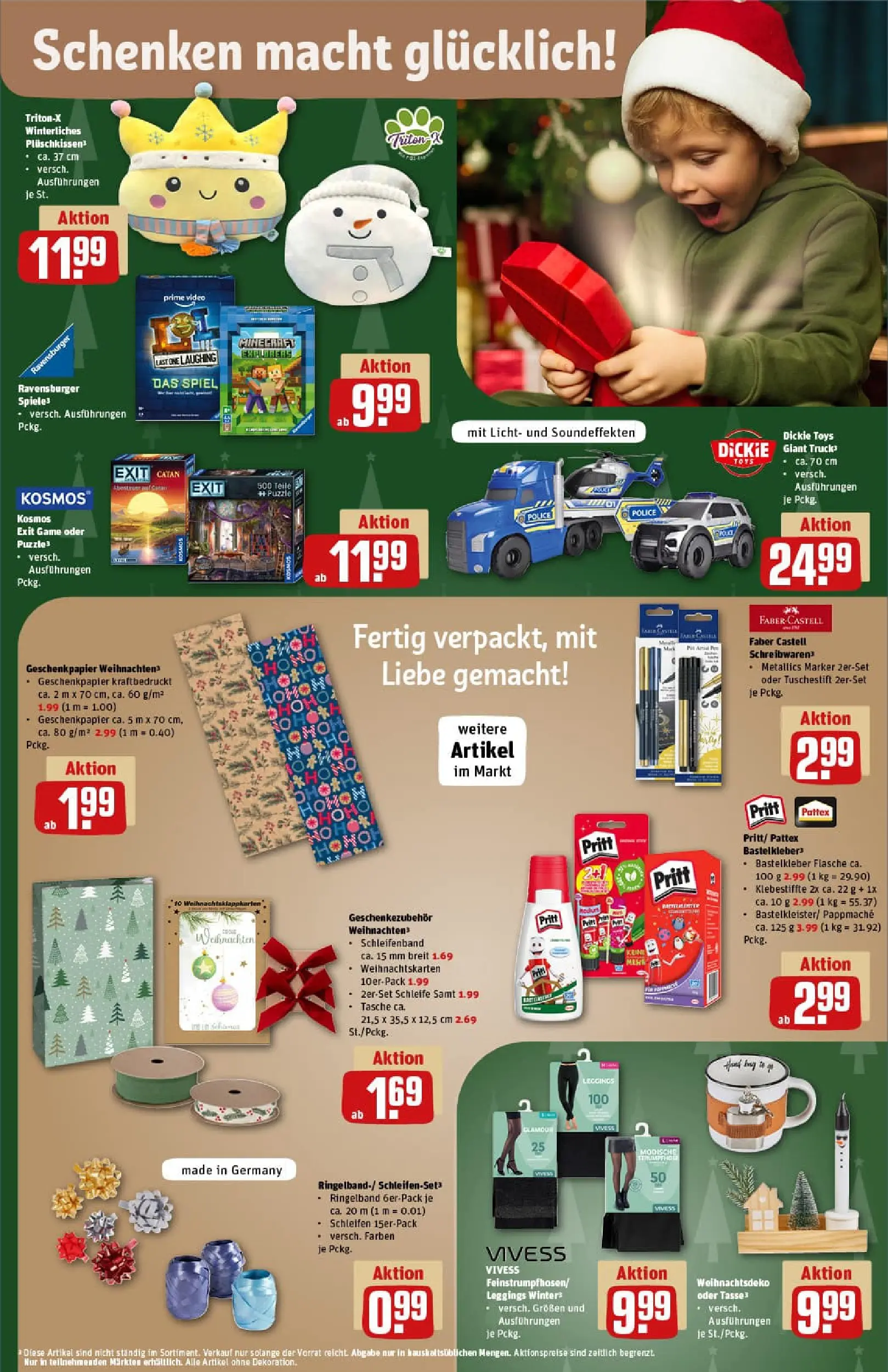 REWE Prospekt ab 01.12.2025 zum Blättern » Angebote | Seite: 33 | Produkte: Spiel, Tasche, Leggings, Video