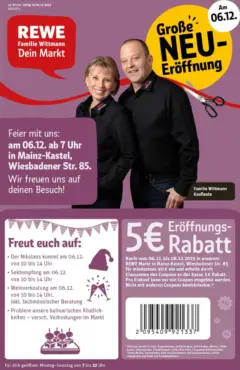 Rewe prospekt Wiesbaden / Mainz-Kastel	 ab 01.12.2025 gültig