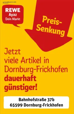 Rewe prospekt Dornburg / Frickhofen	 ab 01.12.2025 gültig
