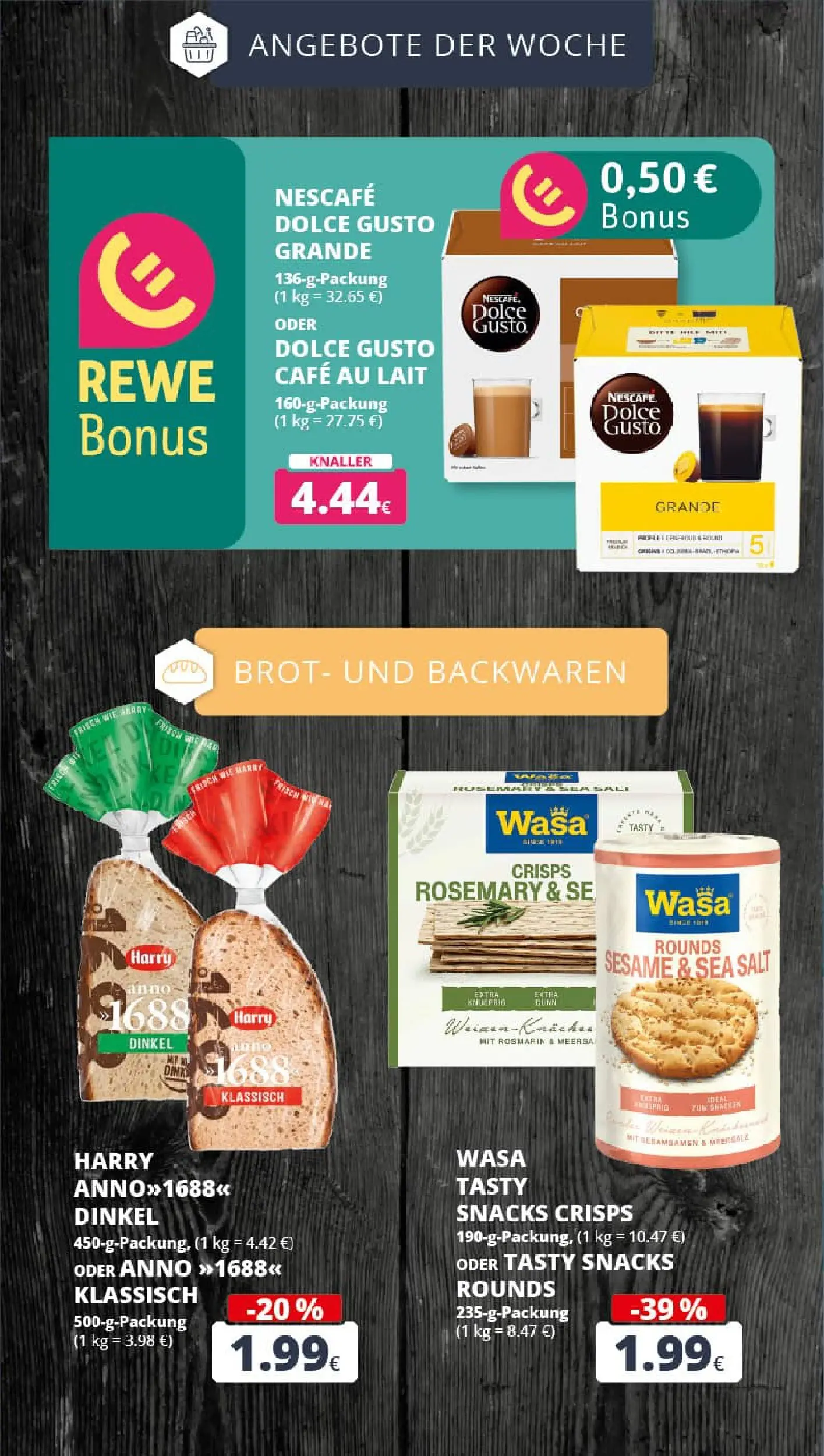 REWE Prospekt ab 01.12.2025 zum Blättern » Angebote | Seite: 8 | Produkte: Nescafe, Brot, Dolce gusto