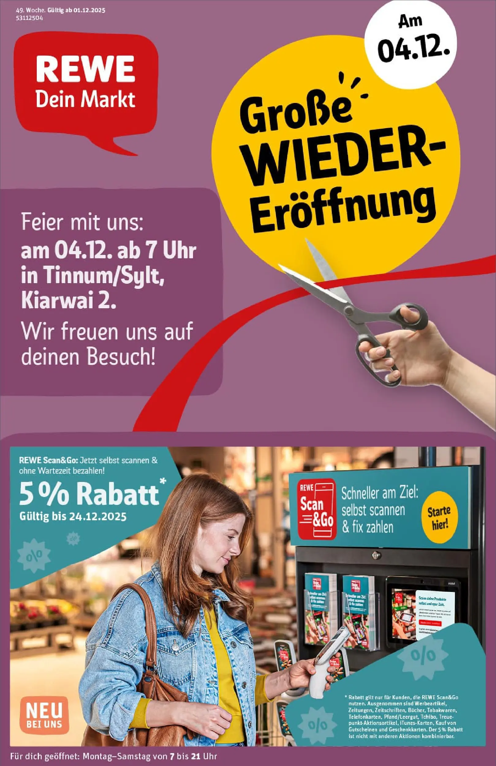 REWE Prospekt ab 01.12.2025 zum Blättern » Angebote | Seite: 1 | Produkte: Uhr
