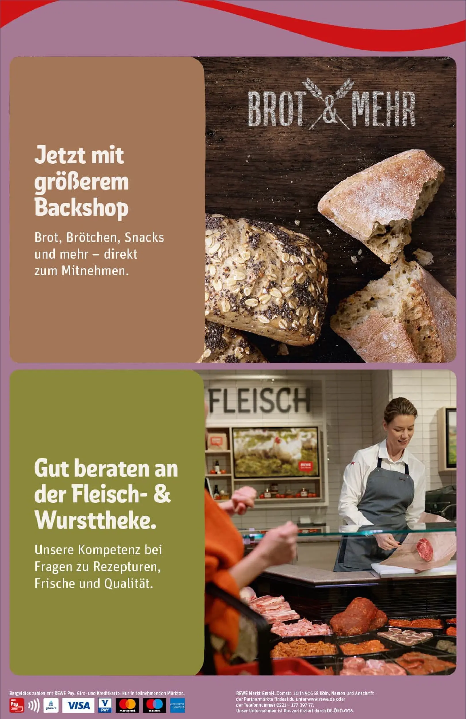 REWE Prospekt ab 01.12.2025 zum Blättern » Angebote | Seite: 2 | Produkte: Brot, Fleisch