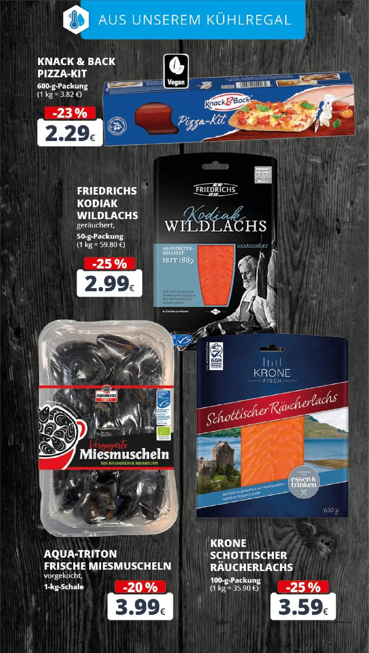 REWE Prospekt ab 01.12.2025 zum Blättern » Angebote | Seite: 17 | Produkte: Fisch, Räucherlachs, Pizza