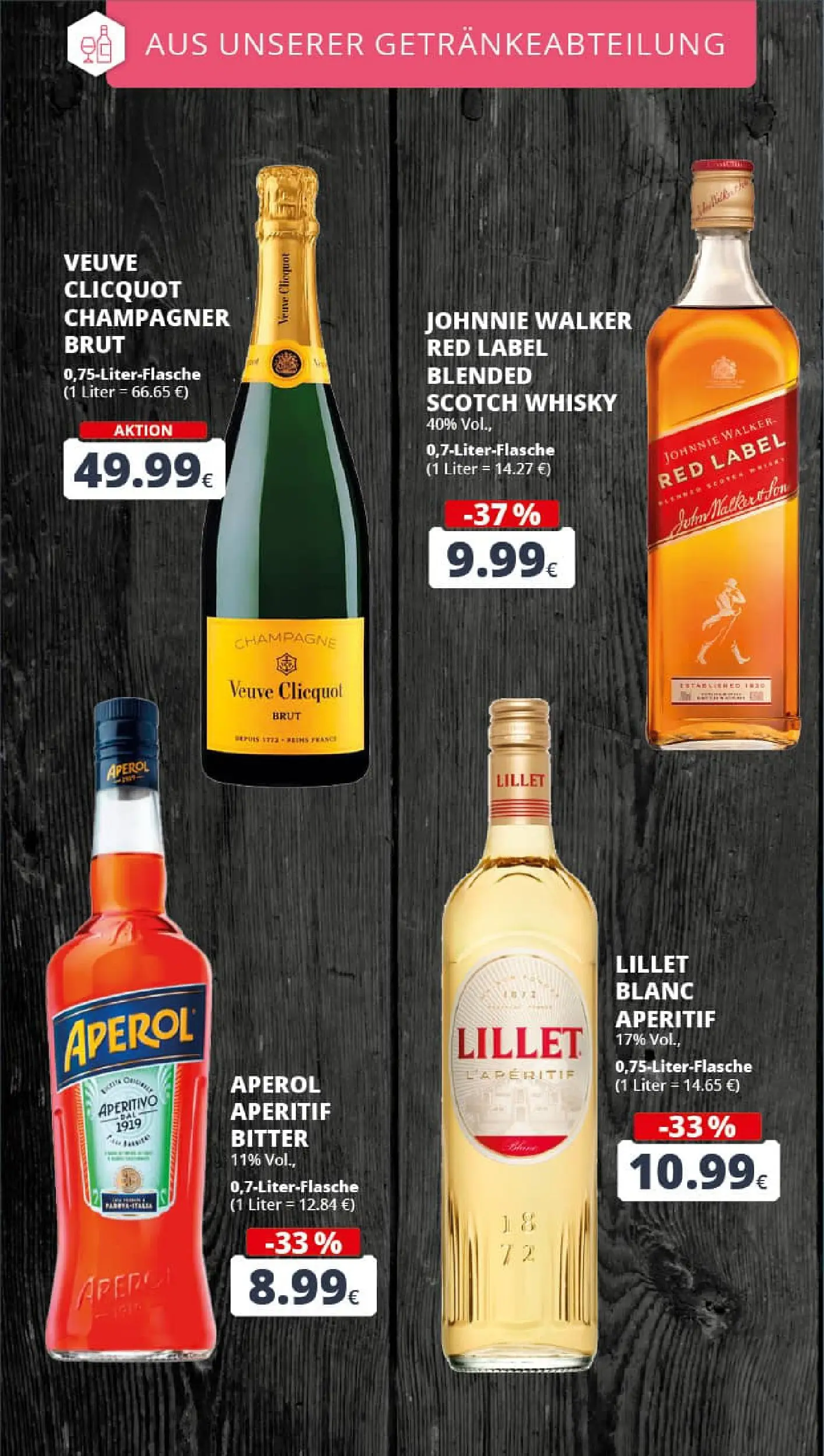 REWE Prospekt ab 01.12.2025 zum Blättern » Angebote | Seite: 23 | Produkte: Whisky, Lillet, Aperol, Johnnie walker