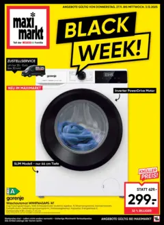 Maximarkt - Black Friday ab 27.11.2025 gültig