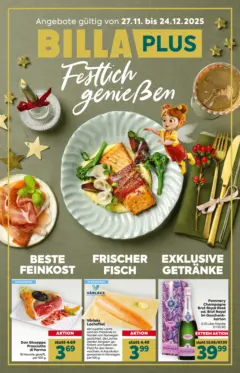 Billa Plus - Festlich genießen ab 27.11.2025 gültig Billa Plus - Festlich genießen ab 27.11.2025 gültig