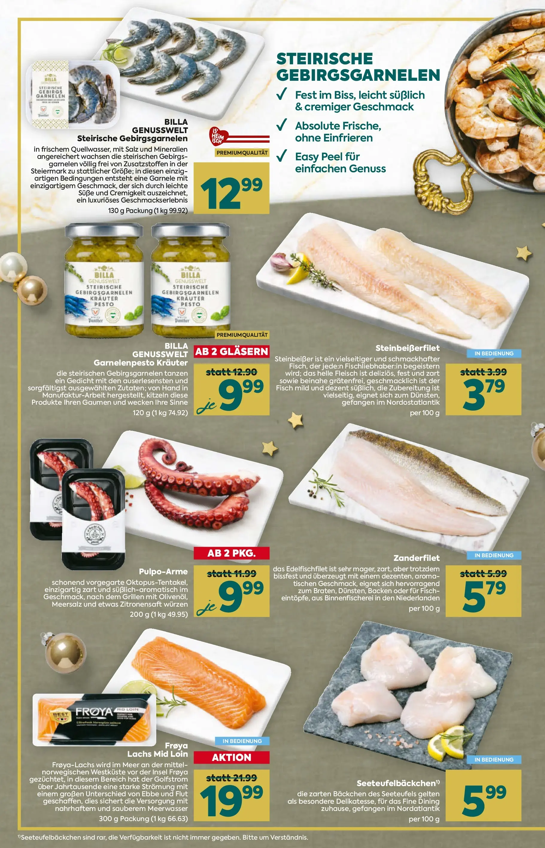 Billa Plus - BILLA PLUS: Festlich genießen von 26.11.2025 - Aktuelle Angebote | Seite: 4 | Produkte: Salz, Fisch