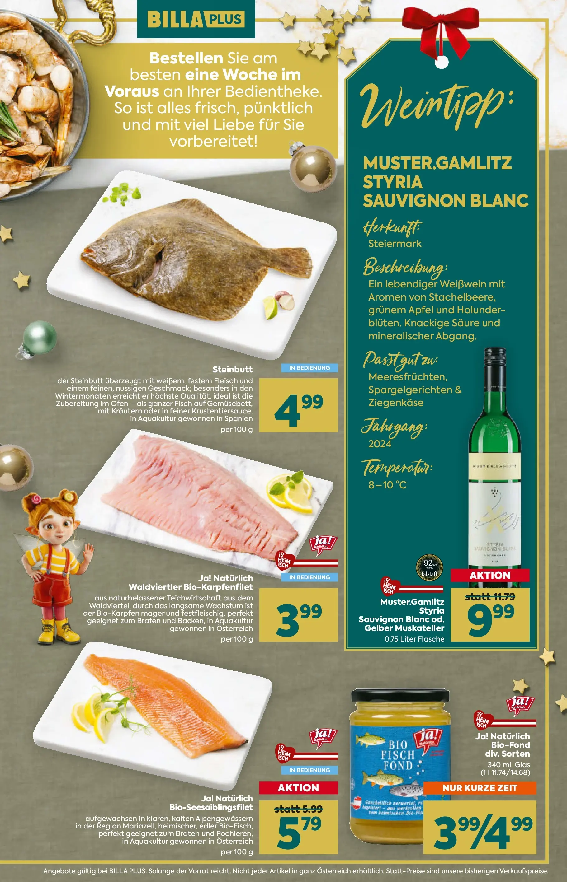 Billa Plus - BILLA PLUS: Festlich genießen von 26.11.2025 - Aktuelle Angebote | Seite: 5 | Produkte: Ofen, Häränliha, Äpfel, Fisch
