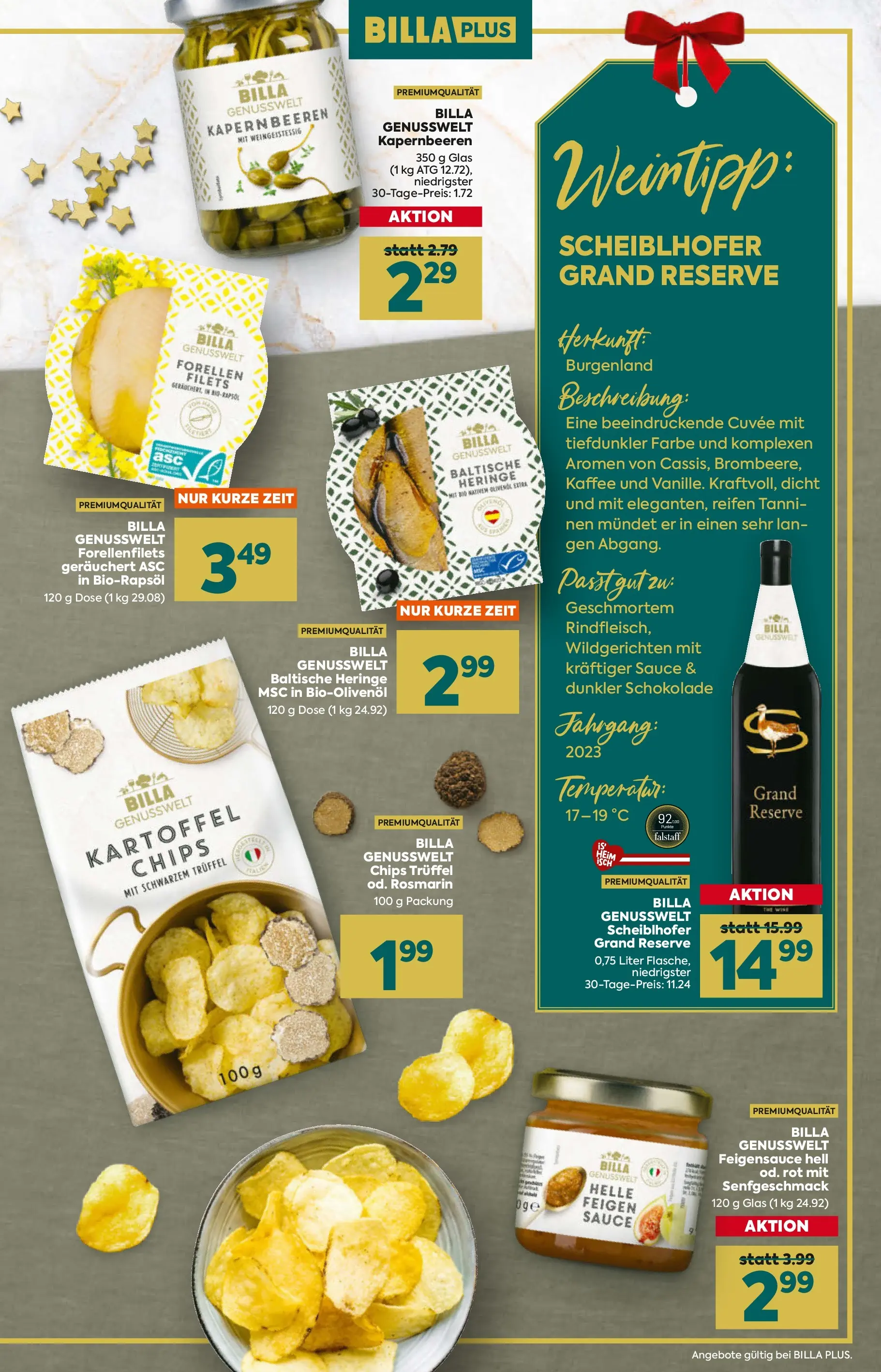 Billa Plus - BILLA PLUS: Festlich genießen von 26.11.2025 - Aktuelle Angebote | Seite: 17 | Produkte: Chips, Kaffee, Schokolade