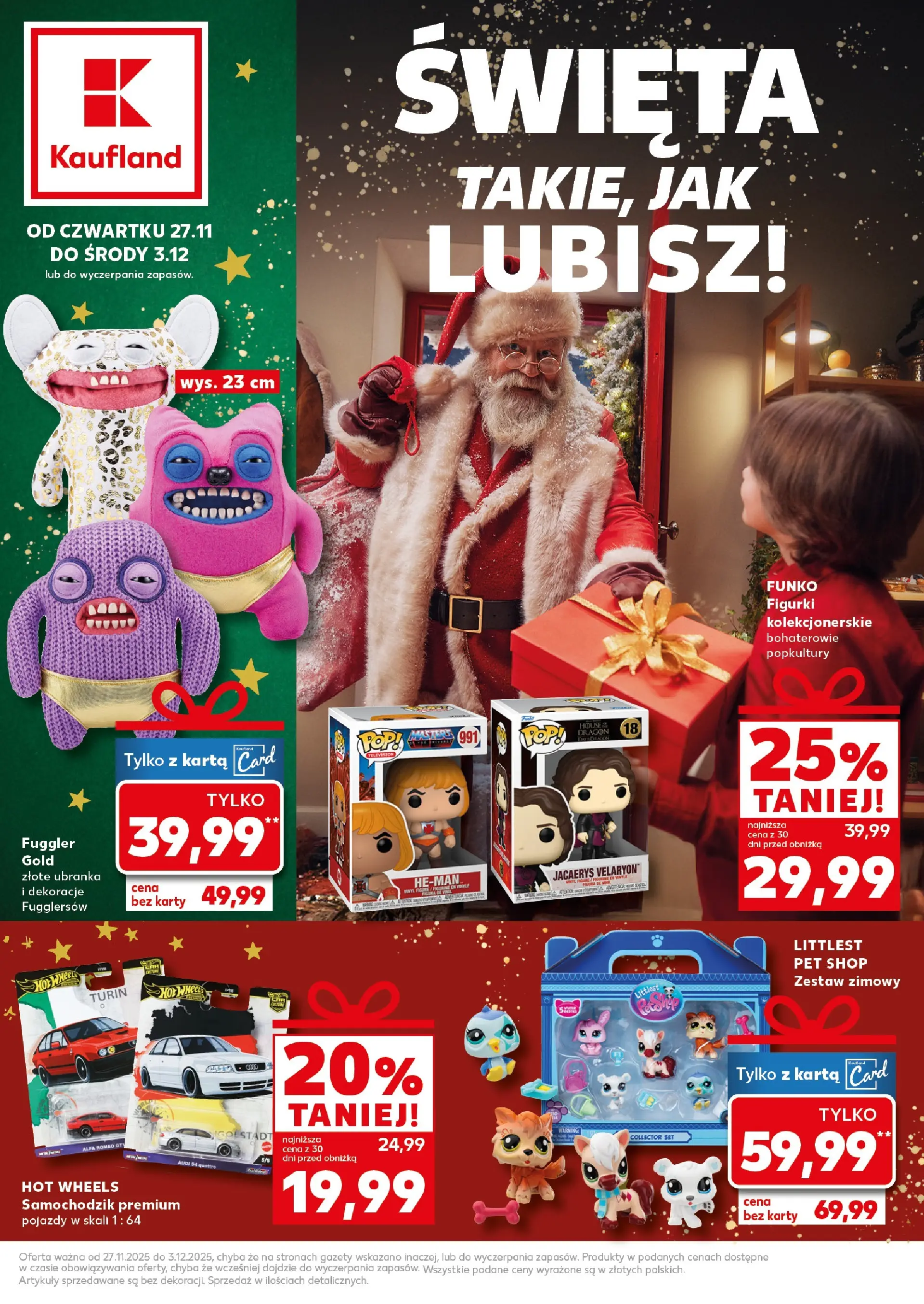 Kaufland gazetka - Zabawki od 27.11.2025 - od jutra PDF | Strona: 1 | Produkty: Karta, Figurki
