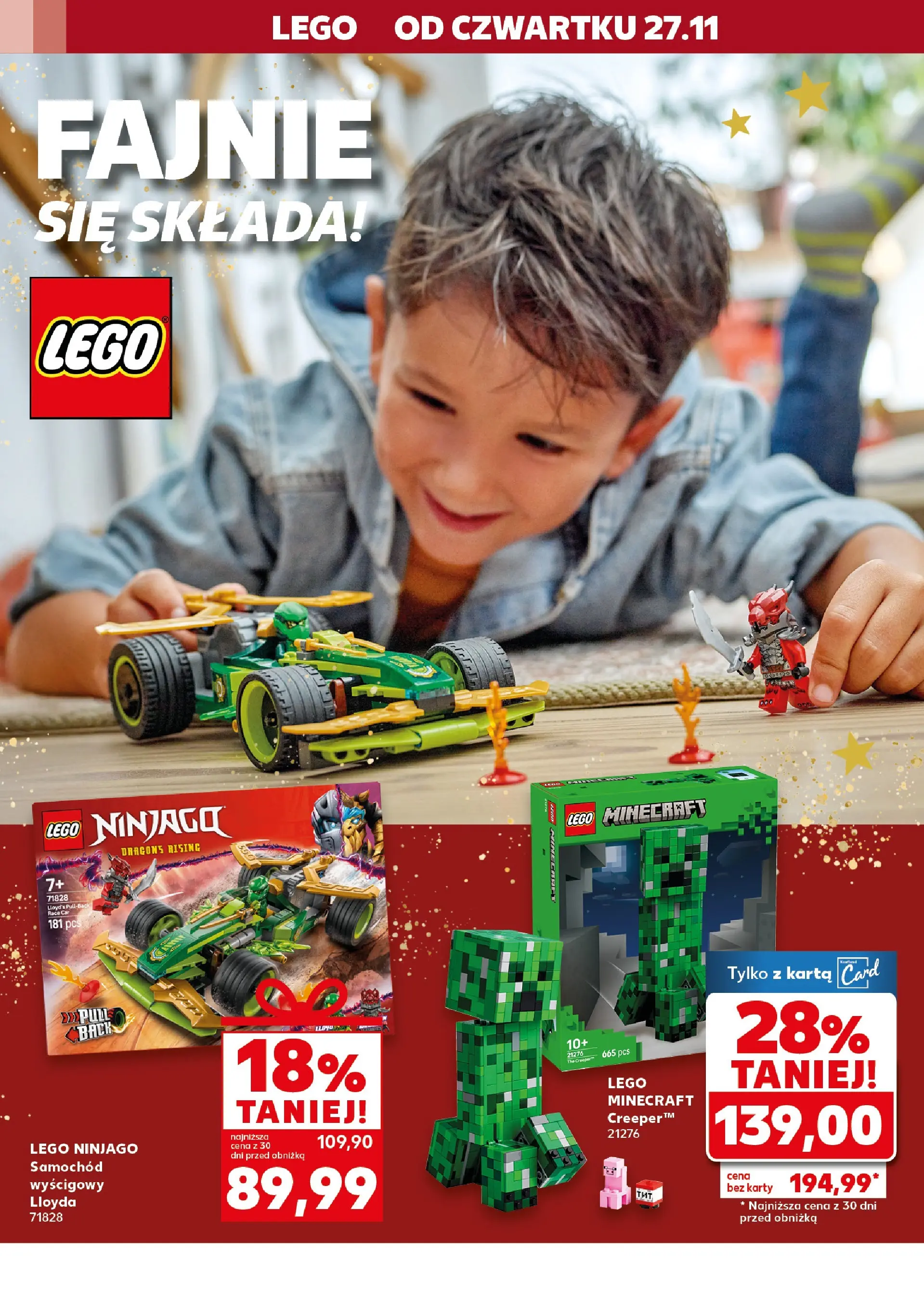 Kaufland gazetka - Zabawki od 27.11.2025 - od jutra PDF | Strona: 4 | Produkty: Karta, Lego