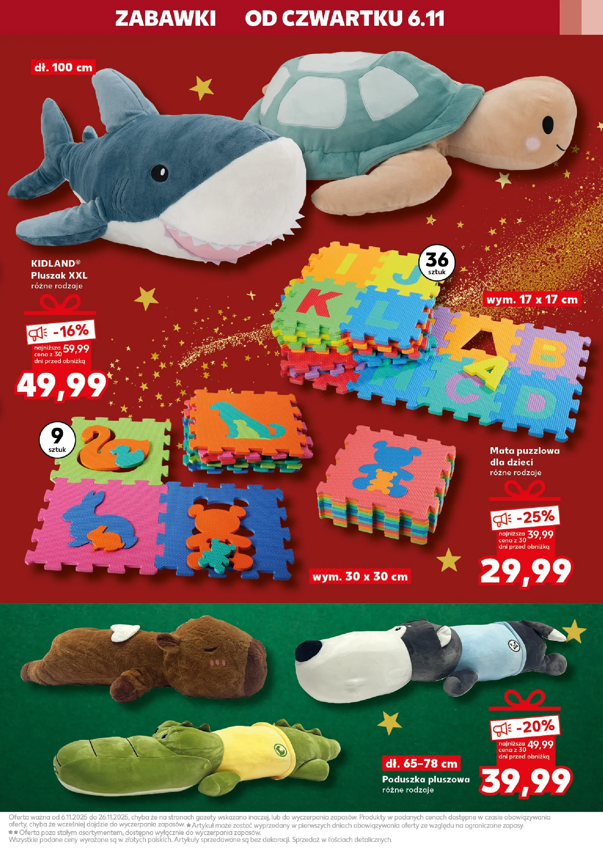 Kaufland gazetka - Zabawki od 27.11.2025 - od jutra PDF | Strona: 9 | Produkty: Poduszka