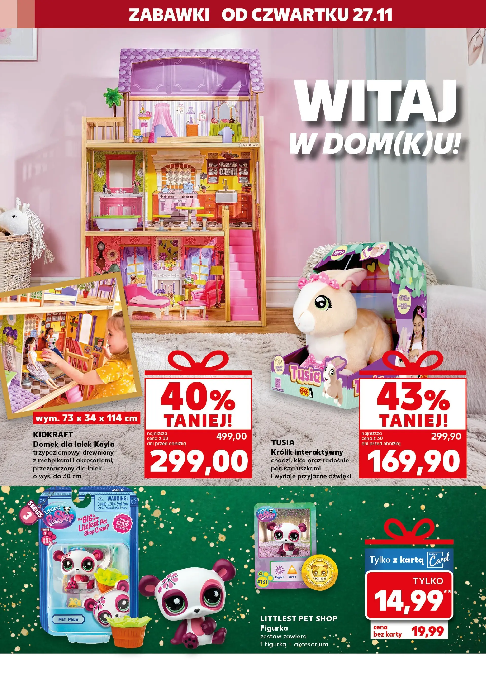 Kaufland gazetka - Zabawki od 27.11.2025 - od jutra PDF | Strona: 20 | Produkty: Karta, Domek dla lalek