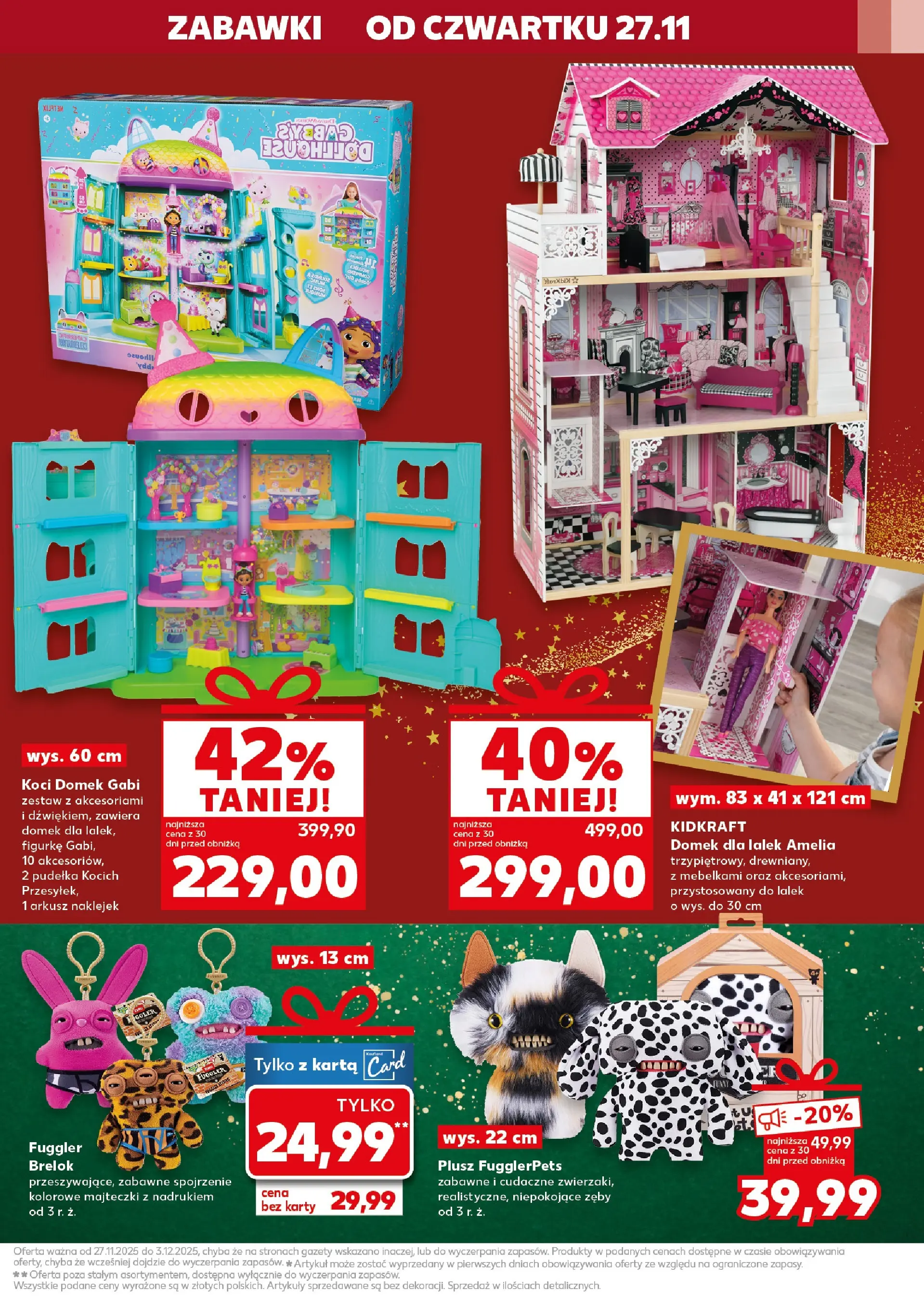 Kaufland gazetka - Zabawki od 27.11.2025 - od jutra PDF | Strona: 21 | Produkty: Karta, Domek dla lalek