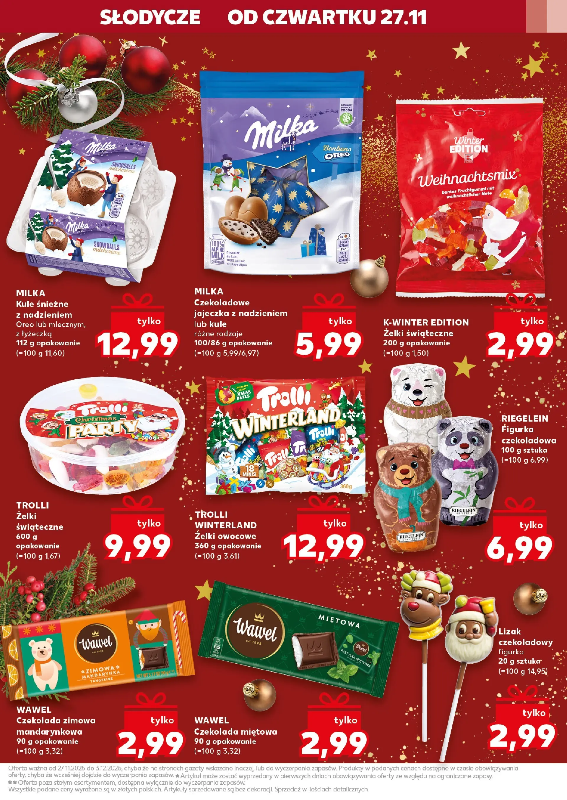 Kaufland gazetka - Zabawki od 27.11.2025 - od jutra PDF | Strona: 47 | Produkty: Czekolada miętowa, Czekoladowa, Żelki, Czekolada