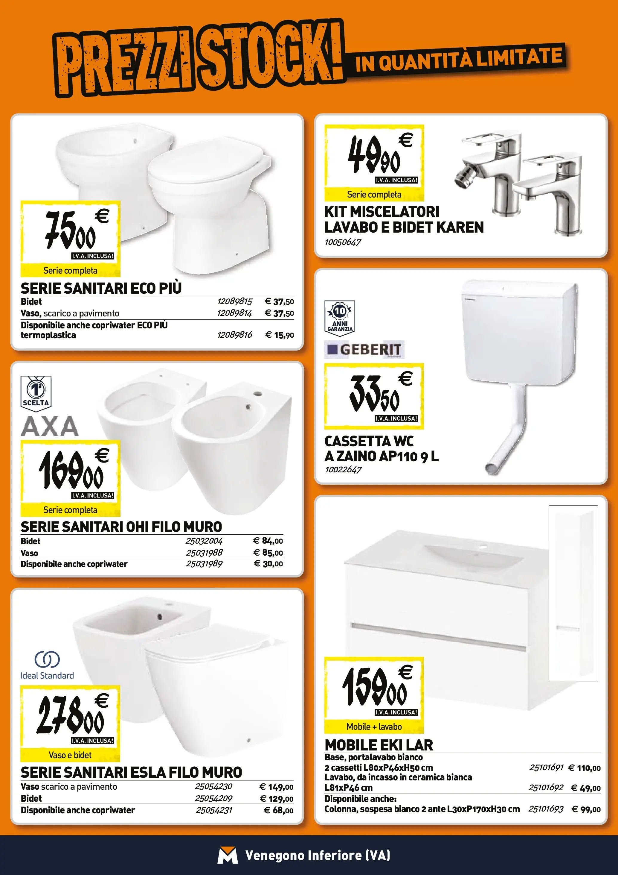 Nuovo TECNOMAT - Straordinari prezzi stock! dal 27/11/2025 > offerte anteprima 🛍️ | Pagina: 4 | Prodotti: Mobile, Pavimento, Zaino, WC