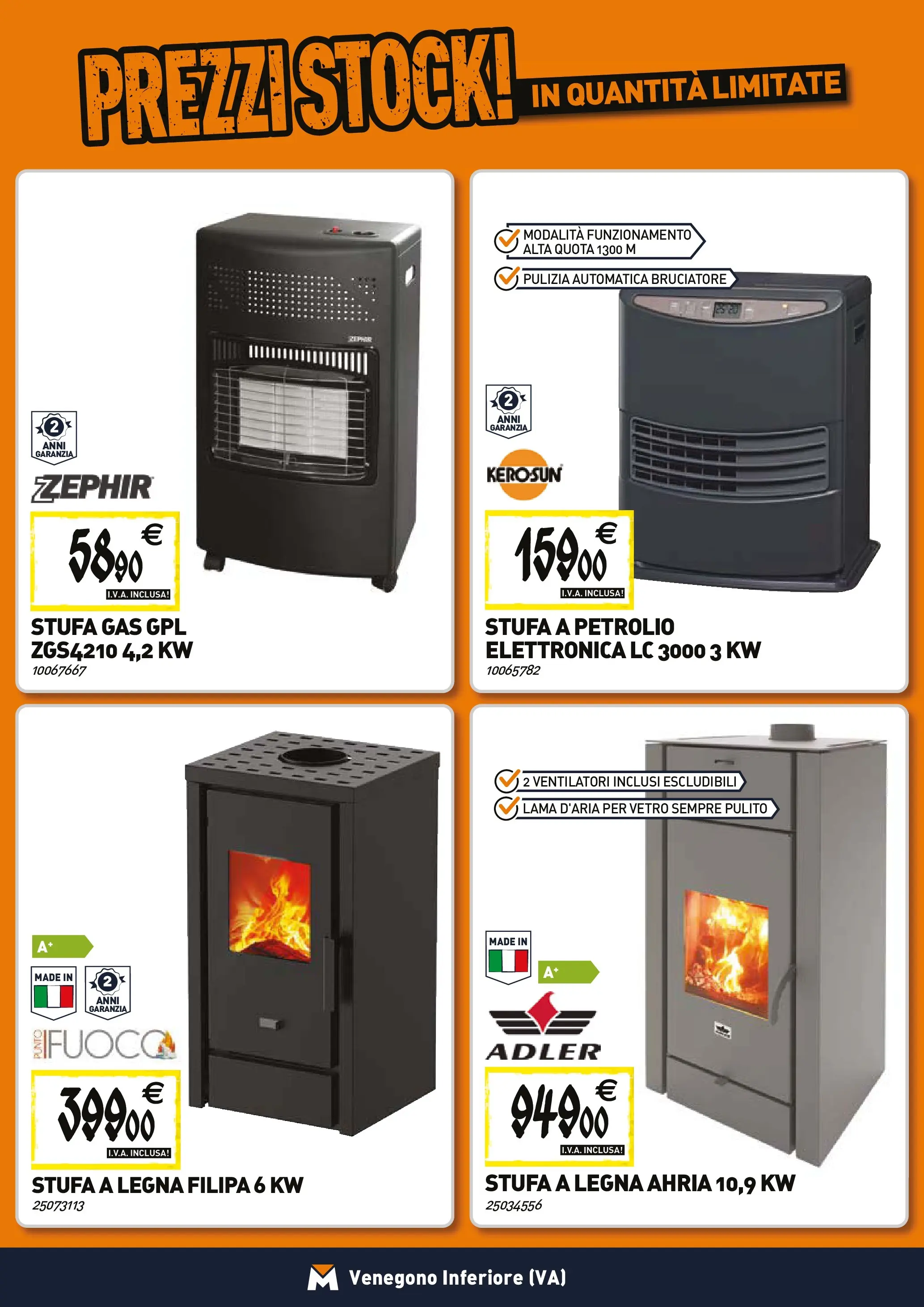 Nuovo TECNOMAT - Straordinari prezzi stock! dal 27/11/2025 > offerte anteprima 🛍️ | Pagina: 7 | Prodotti: Stufa a legna, Stufa