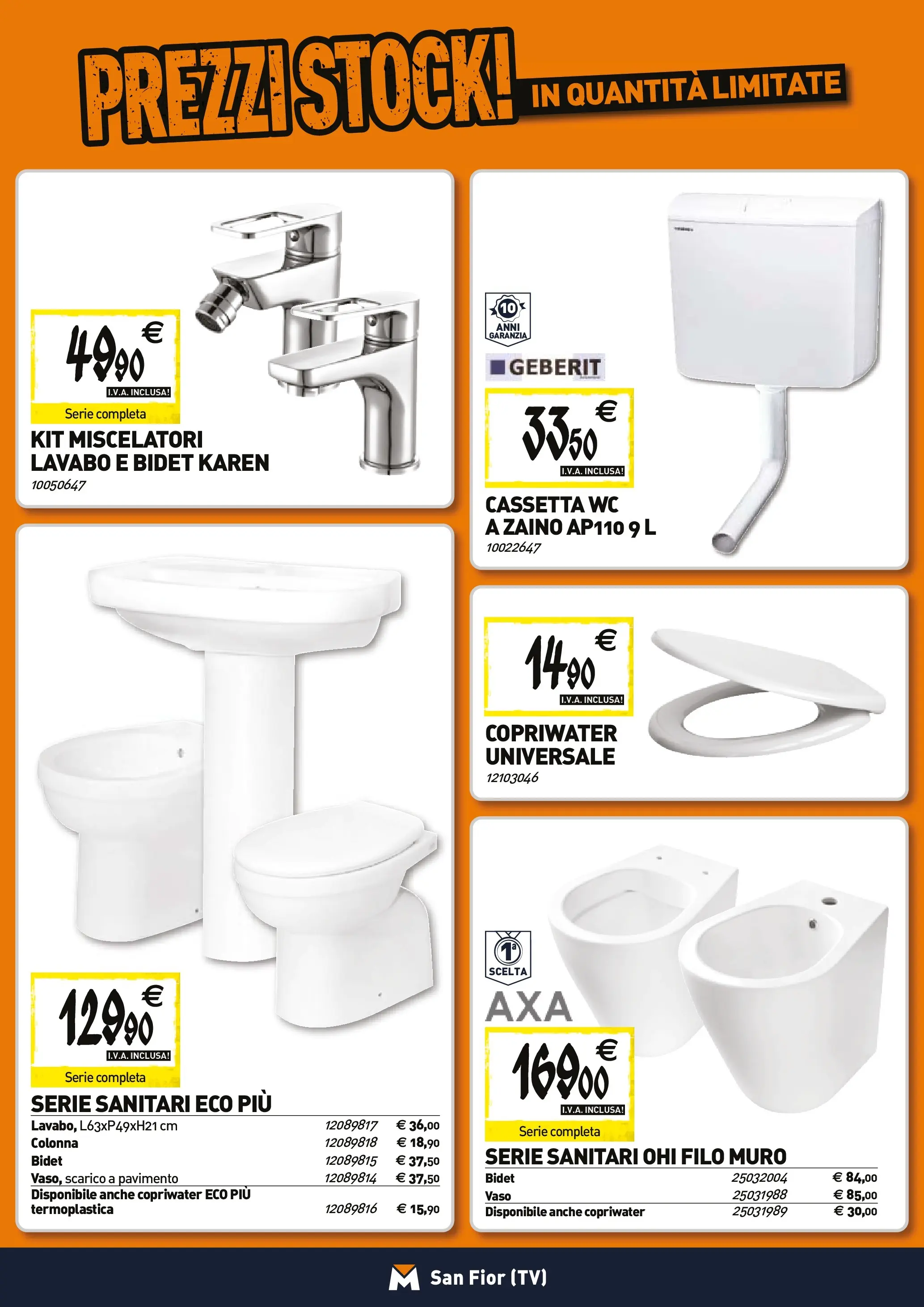 Nuovo TECNOMAT - Straordinari prezzi stock! dal 27/11/2025 > offerte anteprima 🛍️ | Pagina: 5 | Prodotti: Pavimento, Zaino, WC, Vaso
