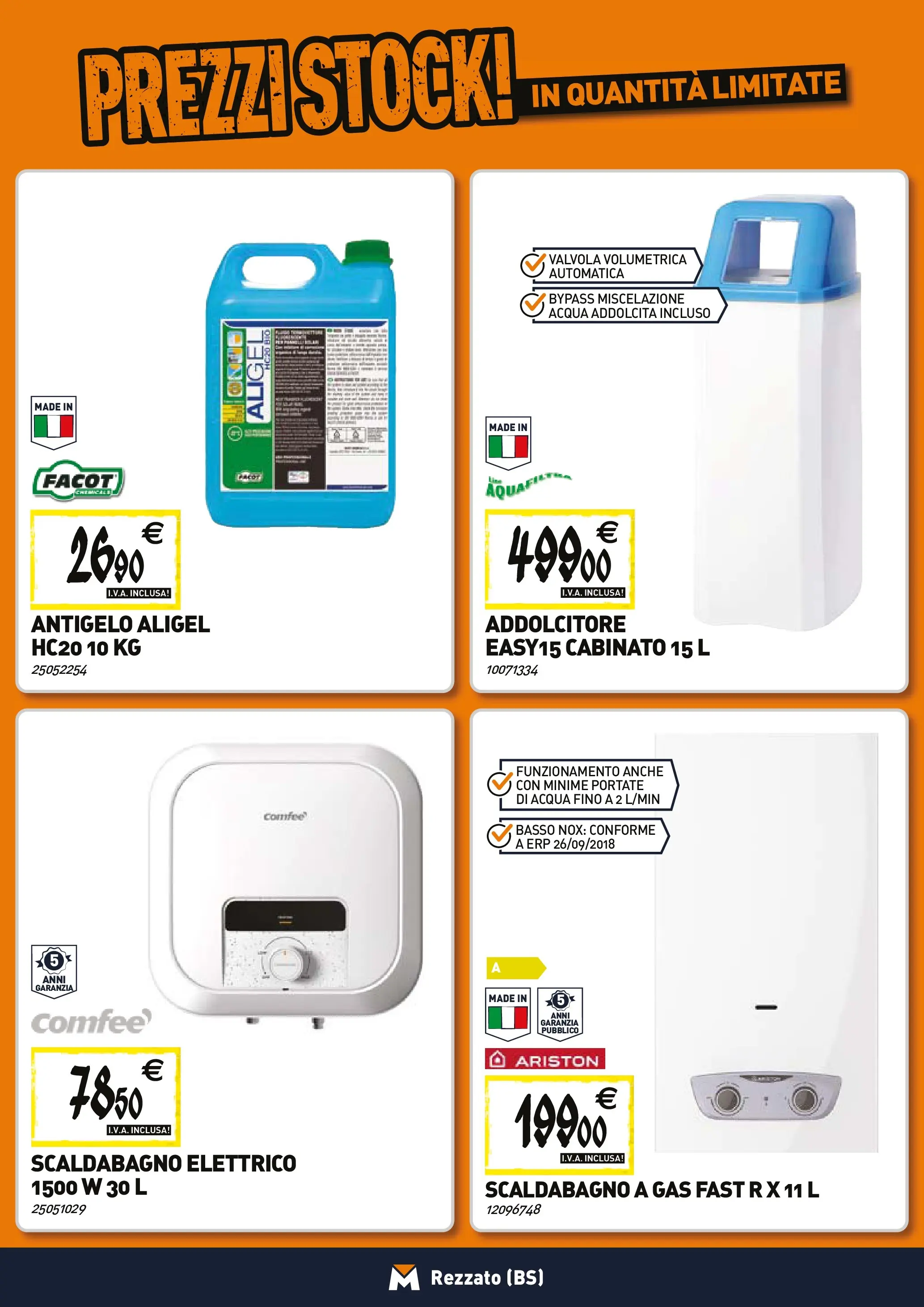 Nuovo TECNOMAT - Straordinari prezzi stock! dal 27/11/2025 > offerte anteprima 🛍️ | Pagina: 7 | Prodotti: Scaldabagno, Acqua