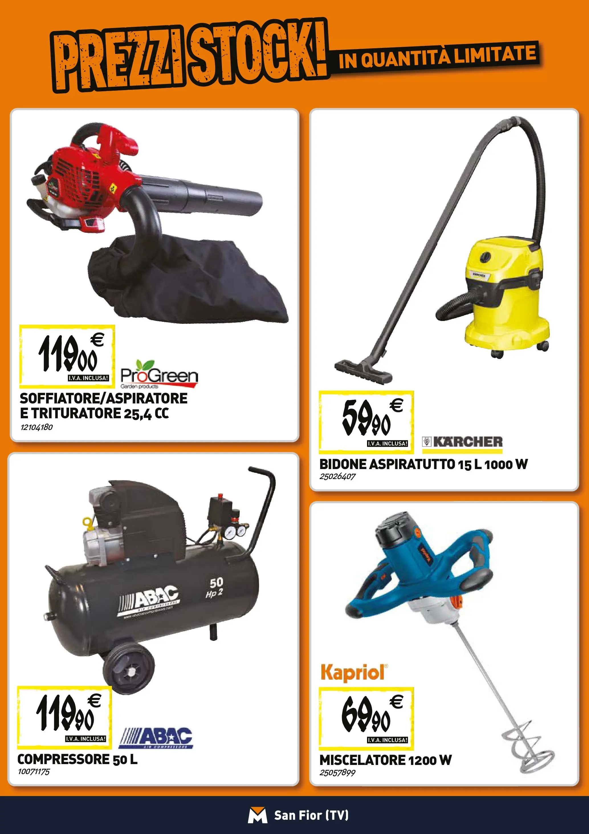 Nuovo TECNOMAT - Straordinari prezzi stock! dal 27/11/2025 > offerte anteprima 🛍️ | Pagina: 20 | Prodotti: Compressore, TV, Miscelatore, Trituratore