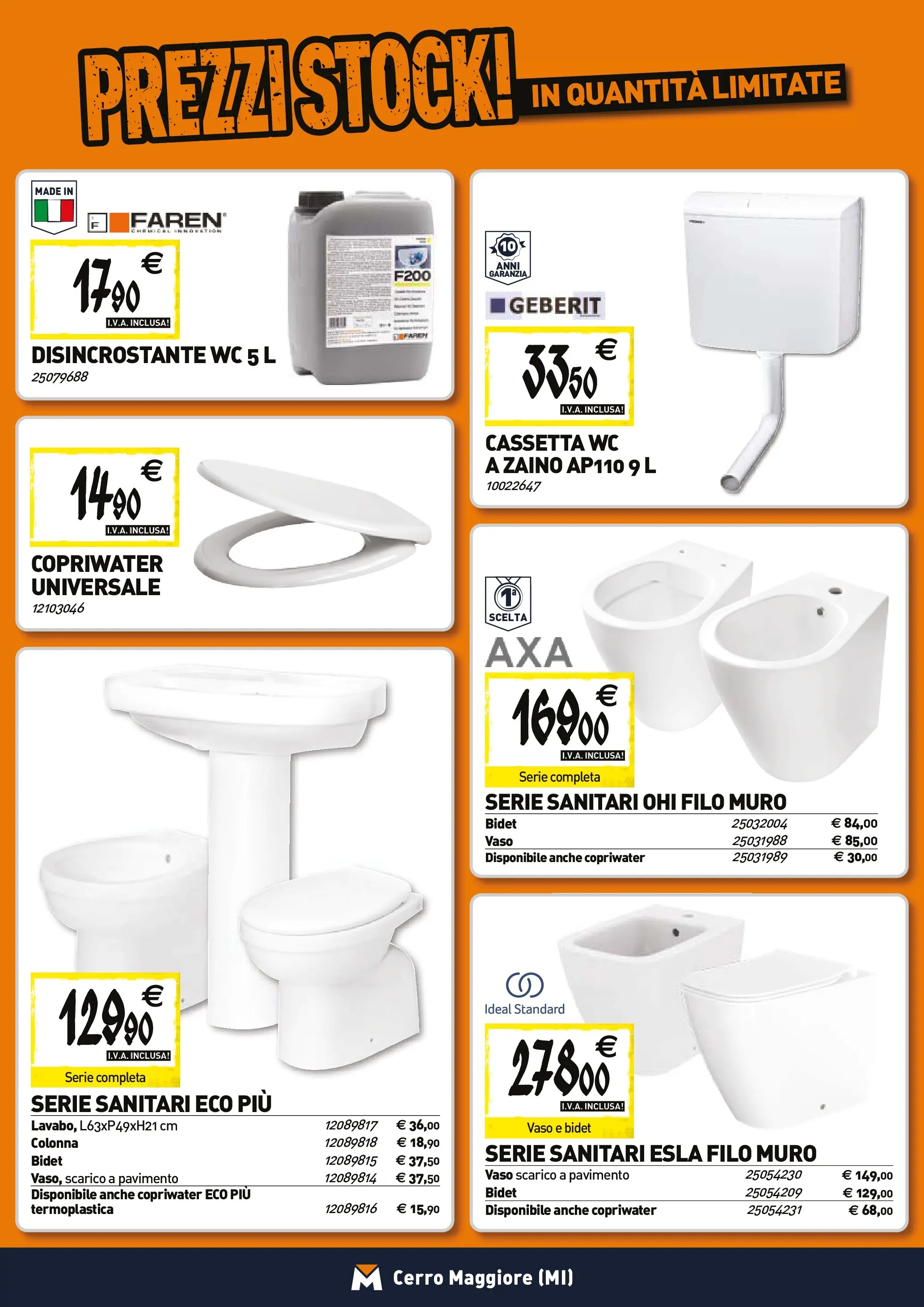 Nuovo TECNOMAT - Straordinari prezzi stock! dal 27/11/2025 > offerte anteprima 🛍️ | Pagina: 5 | Prodotti: Pavimento, Zaino, WC, Vaso