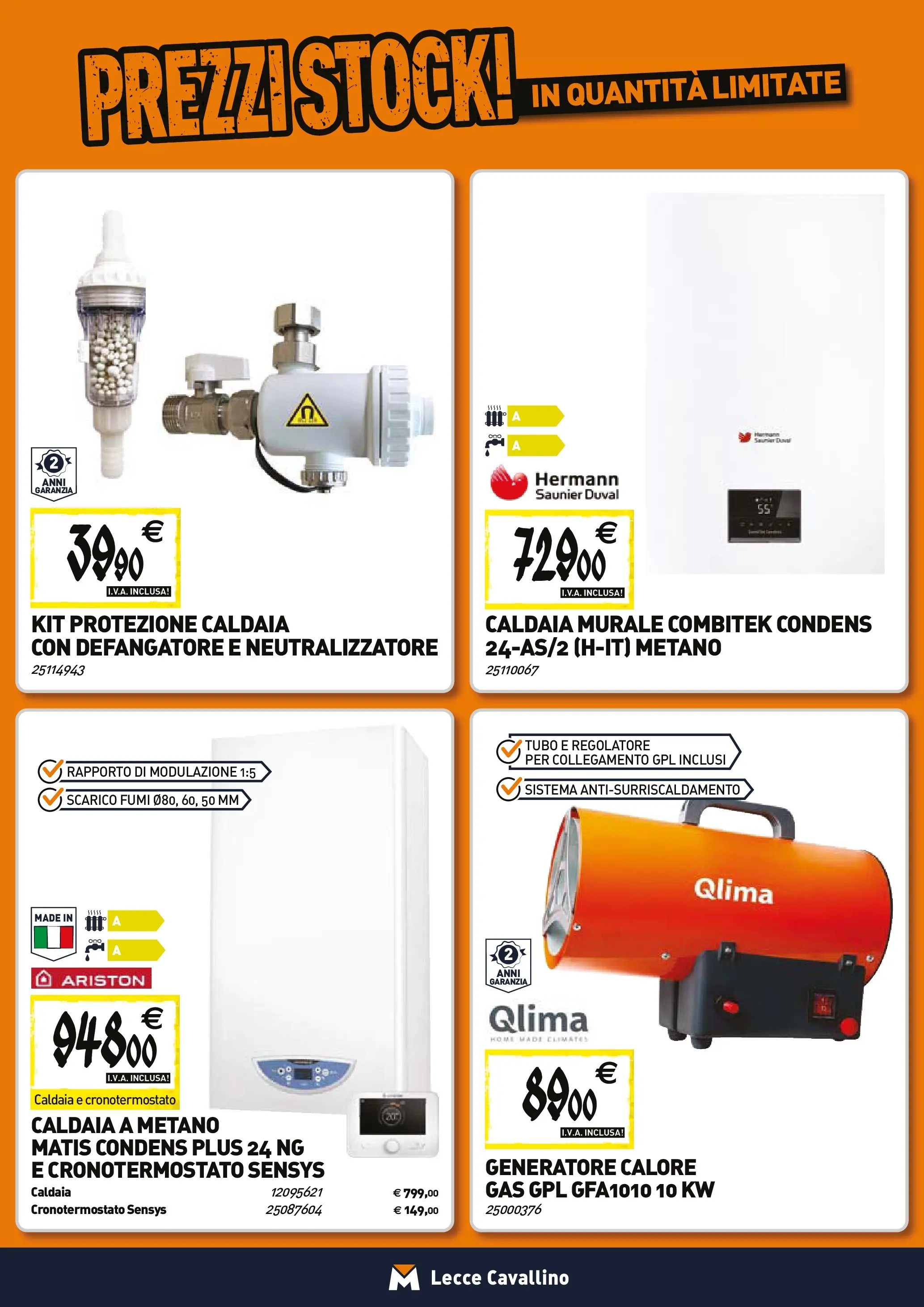 Nuovo TECNOMAT - Straordinari prezzi stock! dal 27/11/2025 > offerte anteprima 🛍️ | Pagina: 8 | Prodotti: Caldaia, Tubo, Generatore