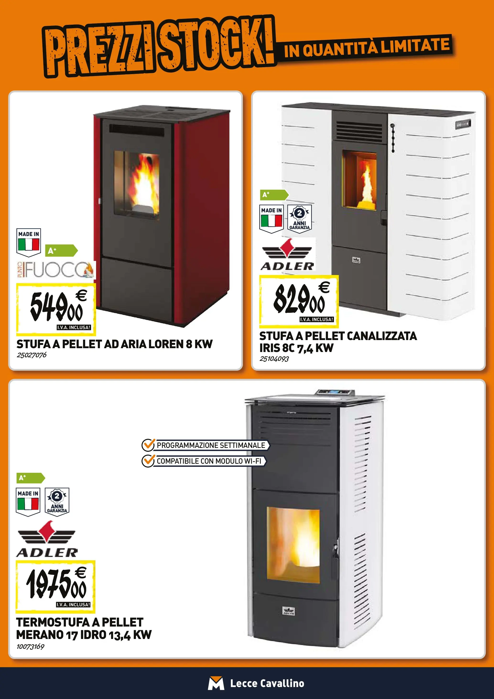 Nuovo TECNOMAT - Straordinari prezzi stock! dal 27/11/2025 > offerte anteprima 🛍️ | Pagina: 10 | Prodotti: Pellet, Stufa a pellet, Stufa