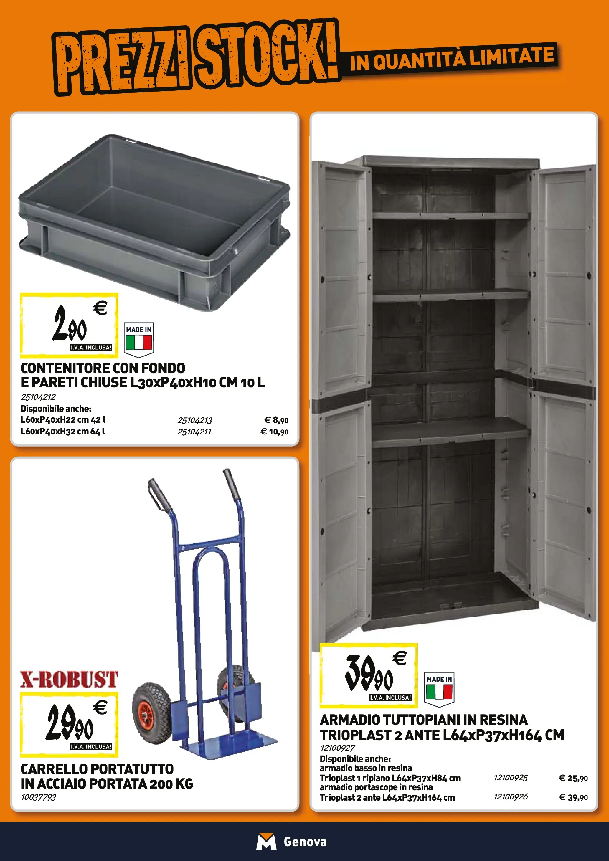 Nuovo TECNOMAT - Straordinari prezzi stock! dal 27/11/2025 > offerte anteprima 🛍️ | Pagina: 22 | Prodotti: Ripiano, Carrello, Contenitore, Armadio