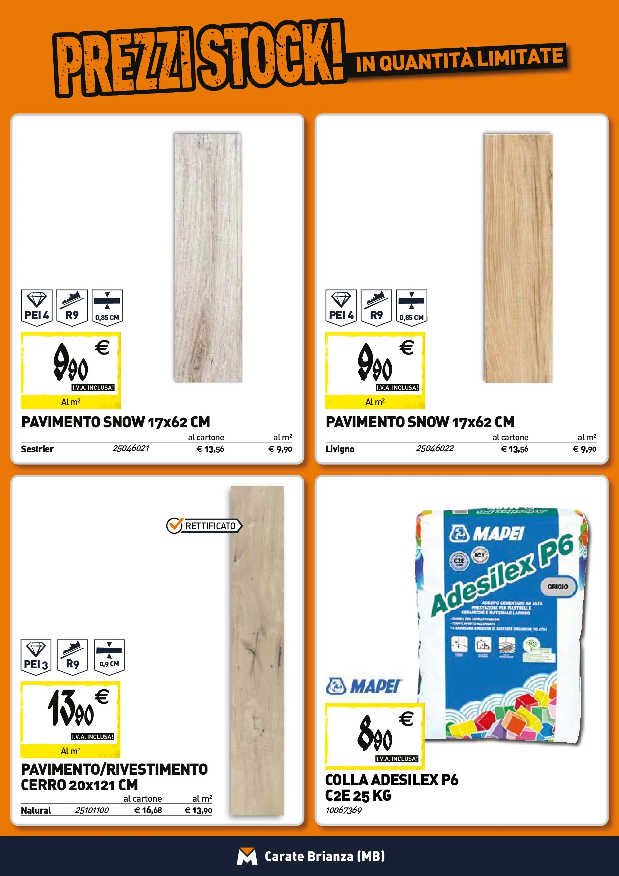 Nuovo TECNOMAT - Straordinari prezzi stock! dal 27/11/2025 > offerte anteprima 🛍️ | Pagina: 14 | Prodotti: Pavimento, Piastrelle, Colla