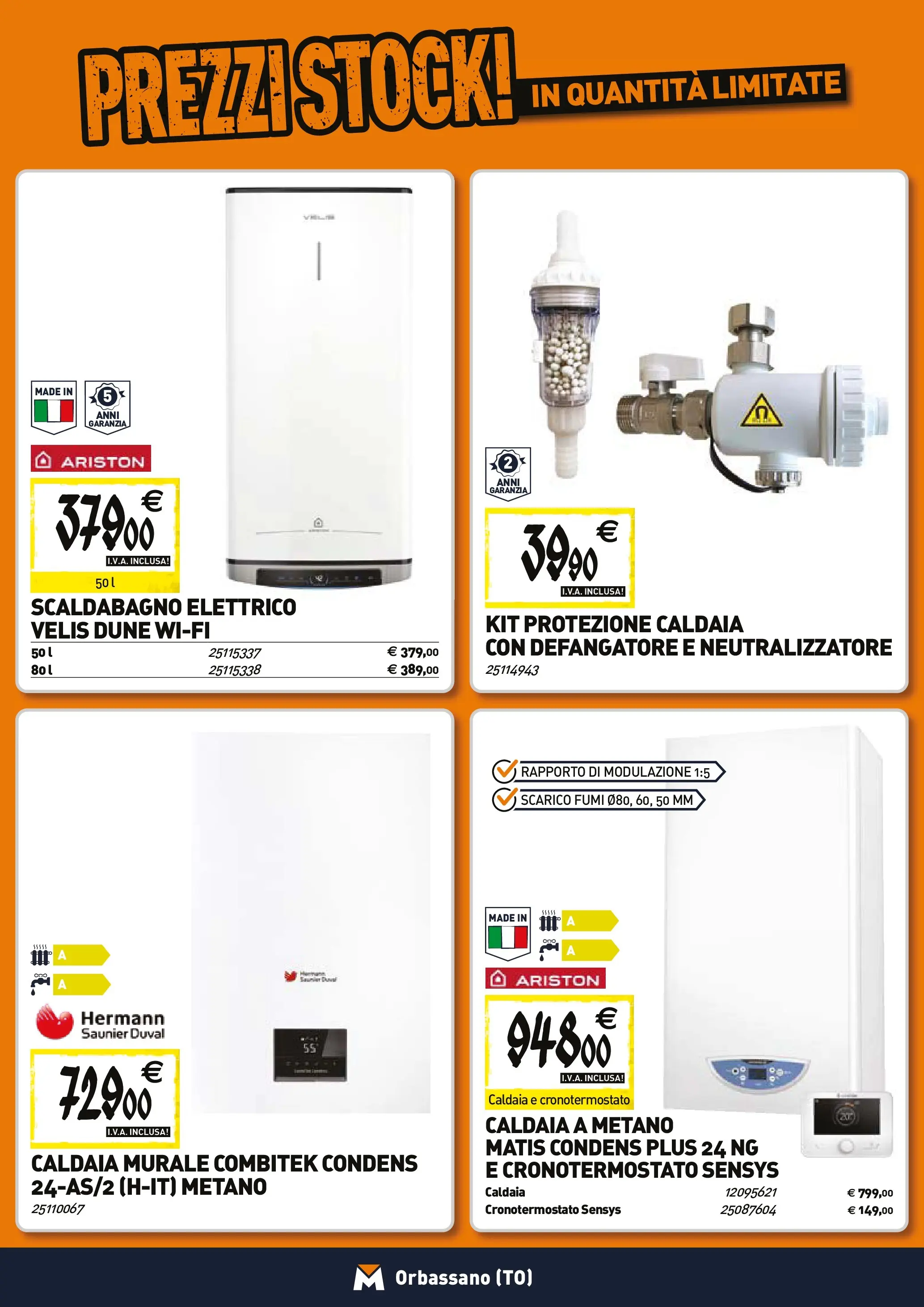 Nuovo TECNOMAT - Straordinari prezzi stock! dal 27/11/2025 > offerte anteprima 🛍️ | Pagina: 8 | Prodotti: Scaldabagno, Caldaia
