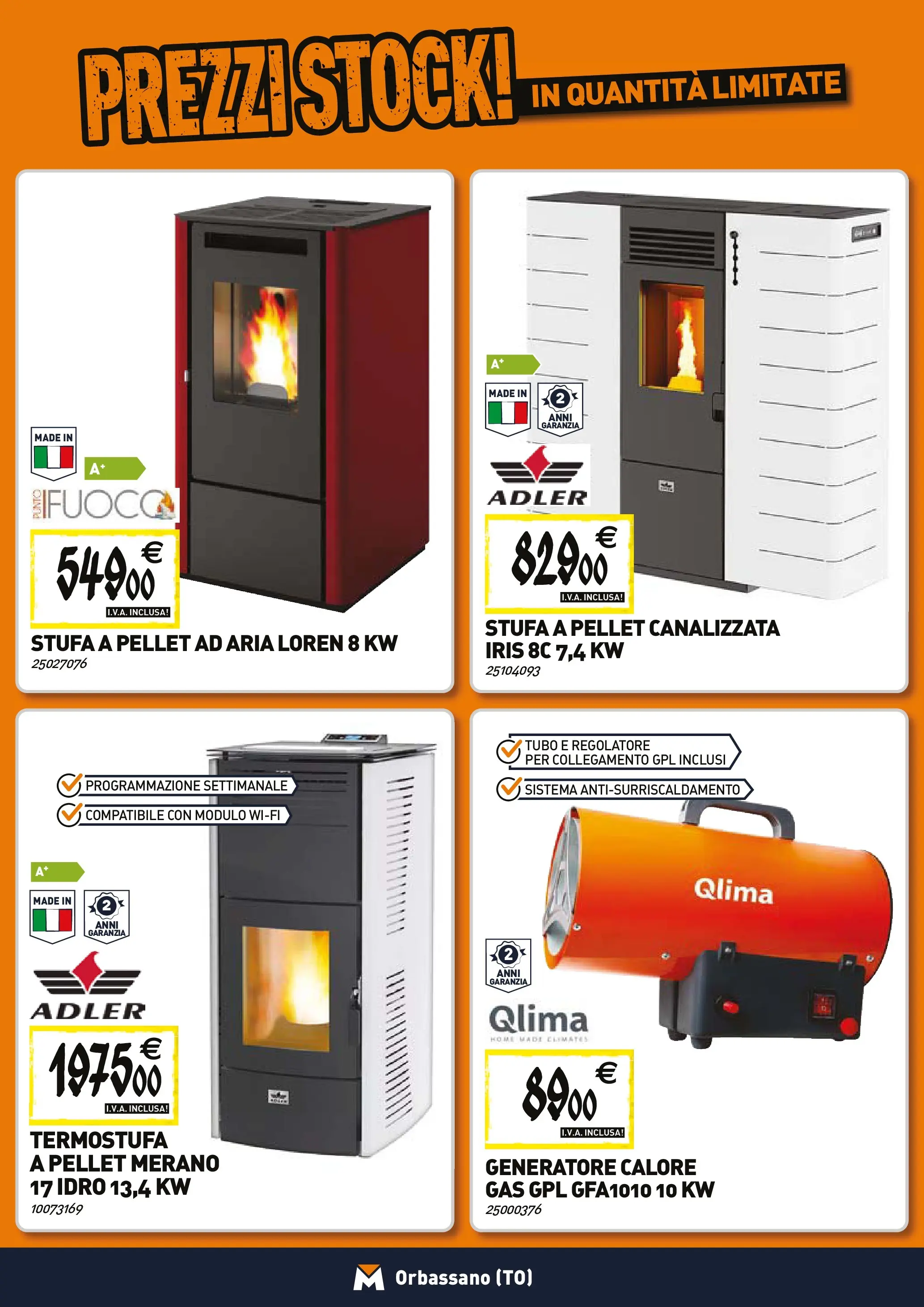 Nuovo TECNOMAT - Straordinari prezzi stock! dal 27/11/2025 > offerte anteprima 🛍️ | Pagina: 10 | Prodotti: Pellet, Stufa a pellet, Stufa, Tubo