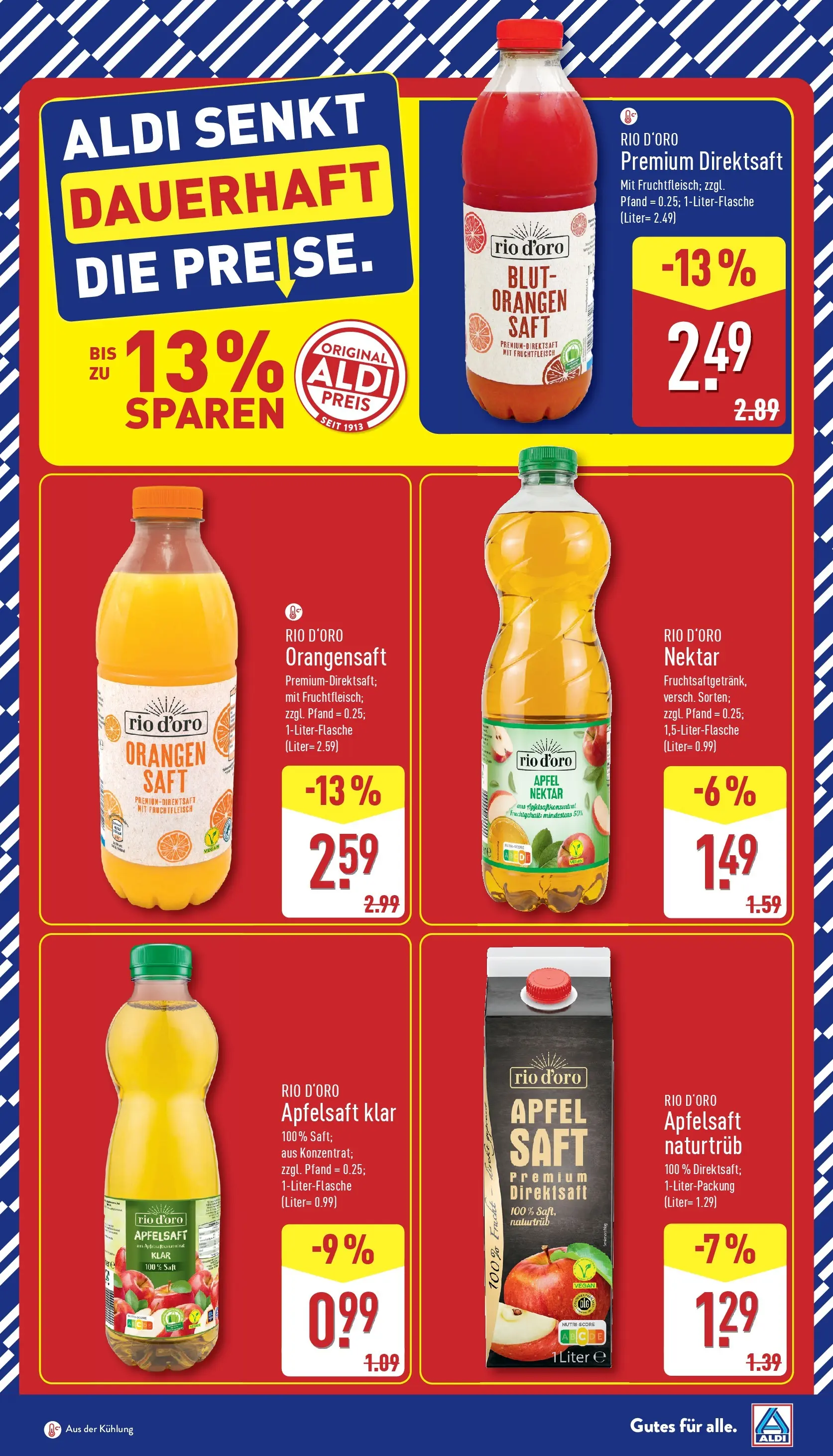 Aldi - ALDI Nord: Wochenangebote (ab 30.11.2025) » Angebote Online | Seite: 6 | Produkte: Äpfel, Orangen, Orangensaft, Apfelsaft