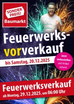 Sonderpreis Baumarkt Sonderpreis Baumarkt I Feuerwerk  ab 25.11.2025 gültig