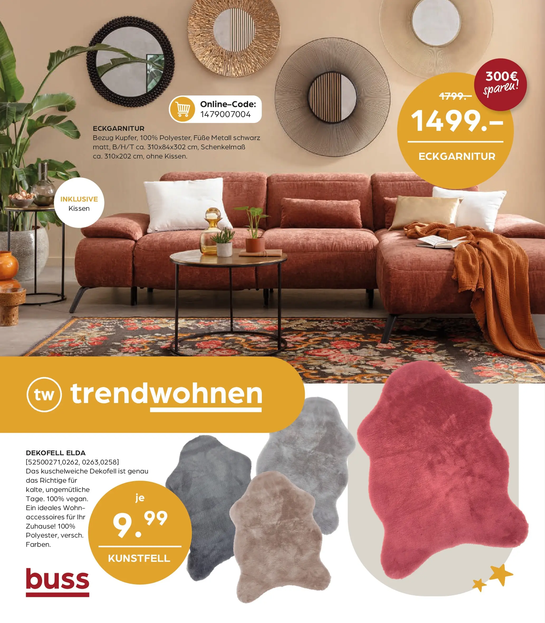 Entdecke - Möbelangebote (ab 27.11.2025) zum Blättern | Seite: 6 | Produkte: Kissen