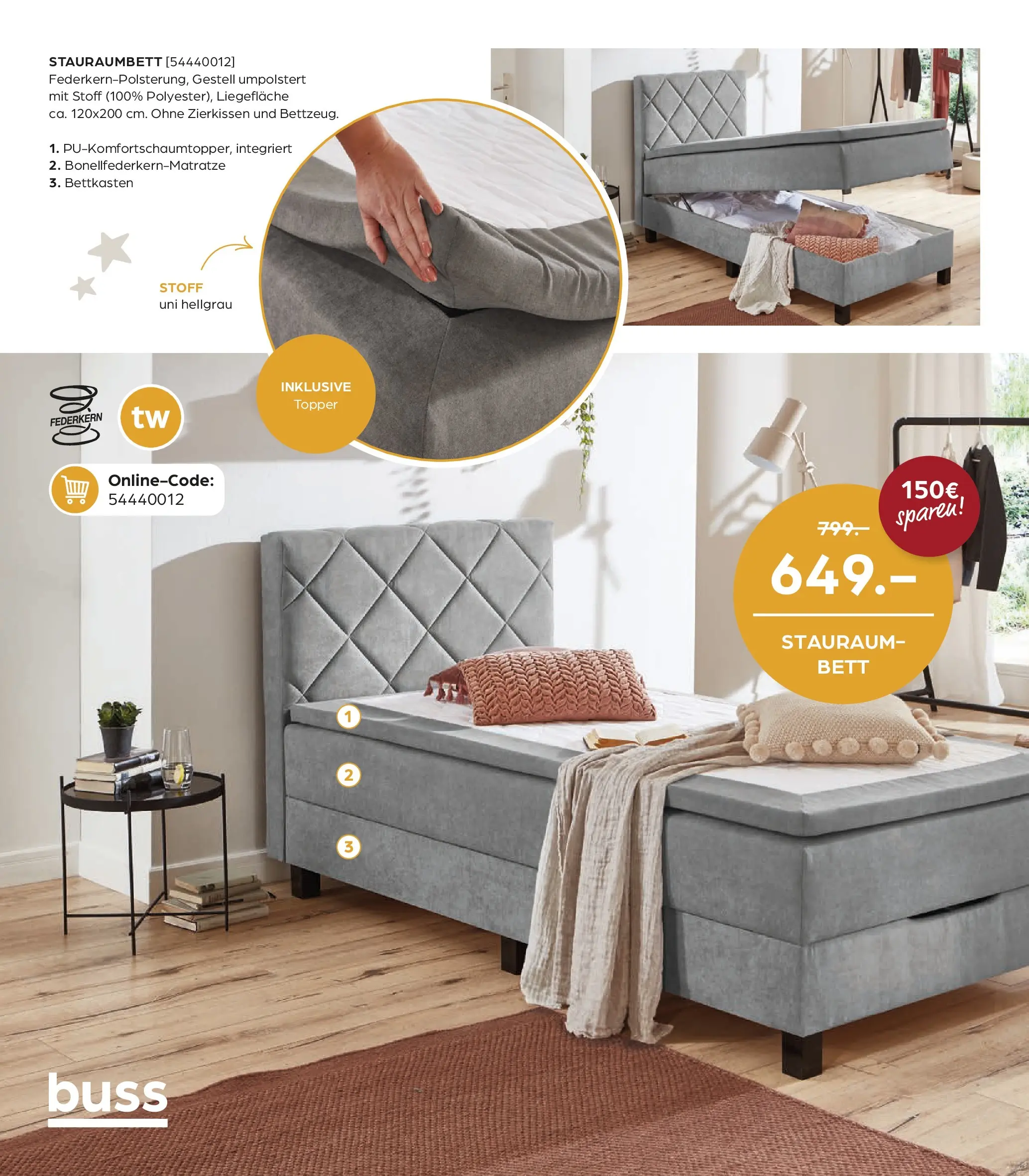 Entdecke - Möbelangebote (ab 27.11.2025) zum Blättern | Seite: 24 | Produkte: Bett, Topper