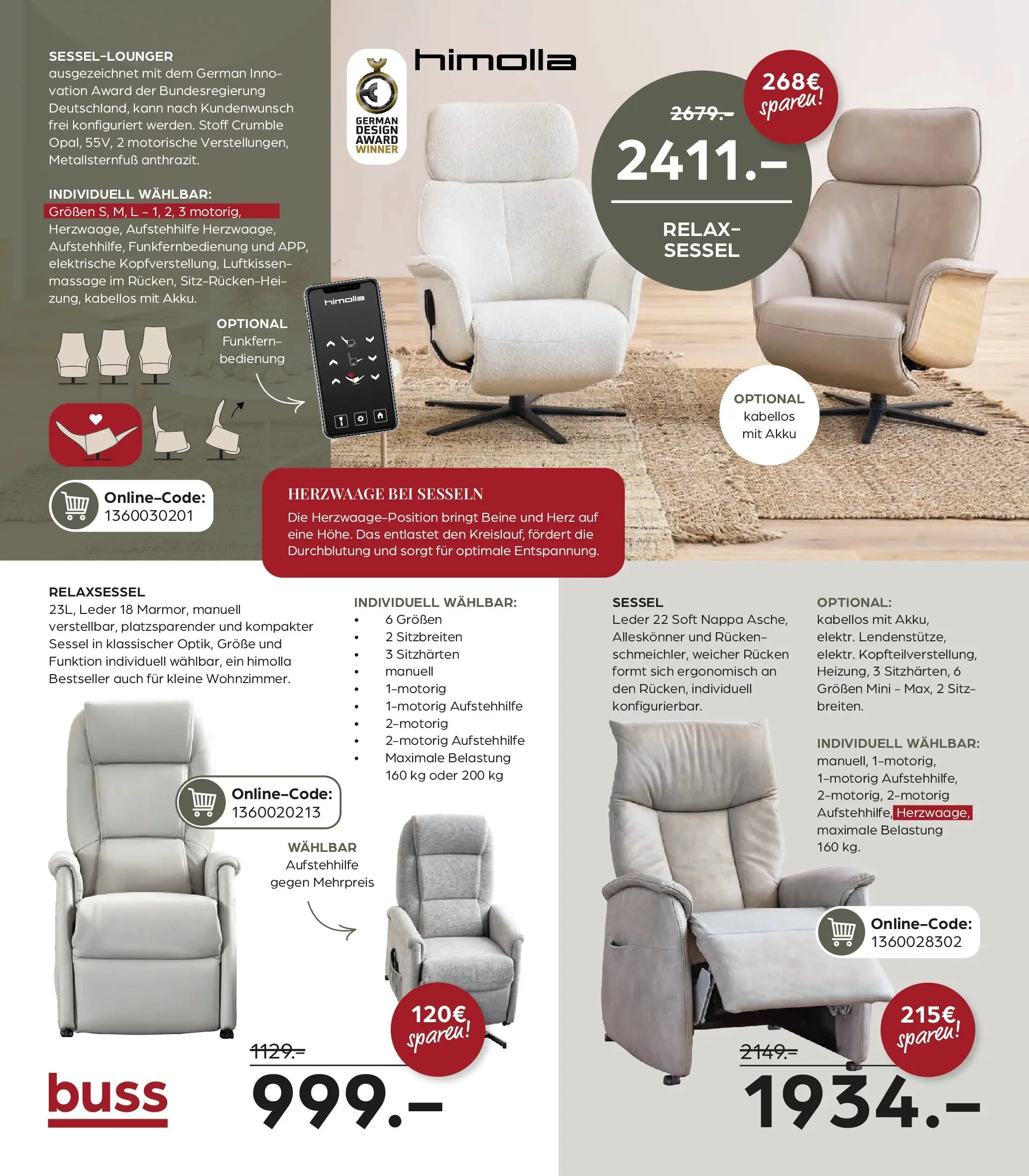 Entdecke - Möbelangebote (ab 27.11.2025) zum Blättern | Seite: 28 | Produkte: Relaxsessel, Sessel